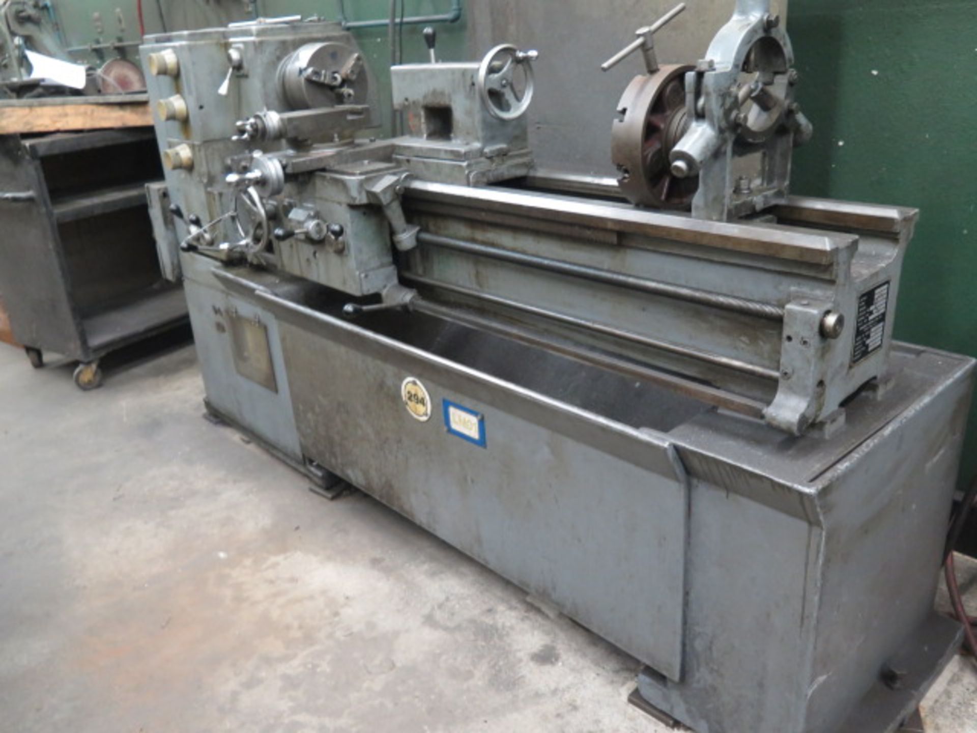 Merit 15" x 42" Lathe s/n 48752 w/ 30-1800 RPM, Inch Threading, Tailstock, Steady Rest, SOLD AS IS - Image 3 of 10