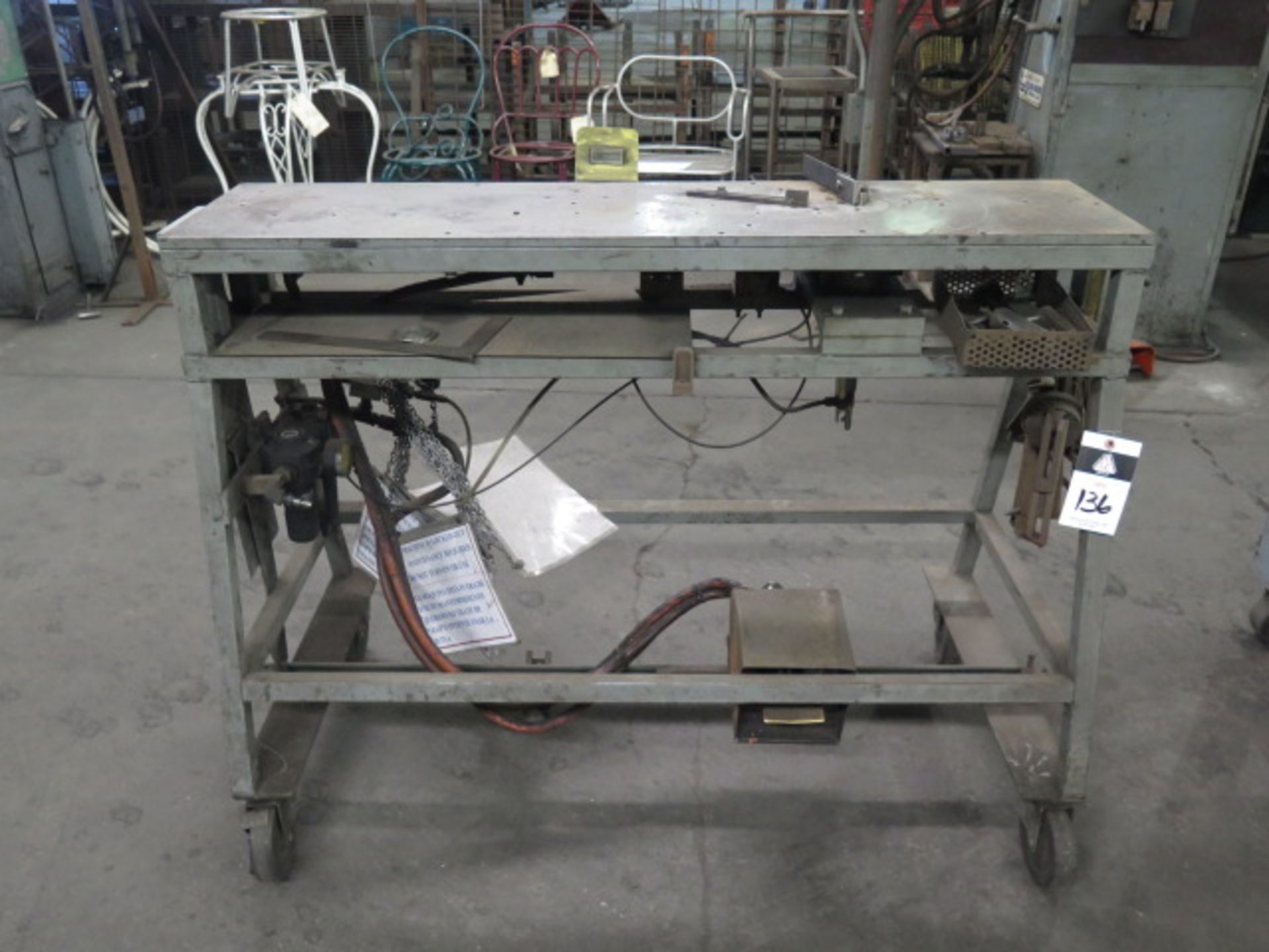 Custom Pneumatic Rotary Table Bender w/ 12" x 48" Table (SOLD AS-IS - N0 WARRANTY)