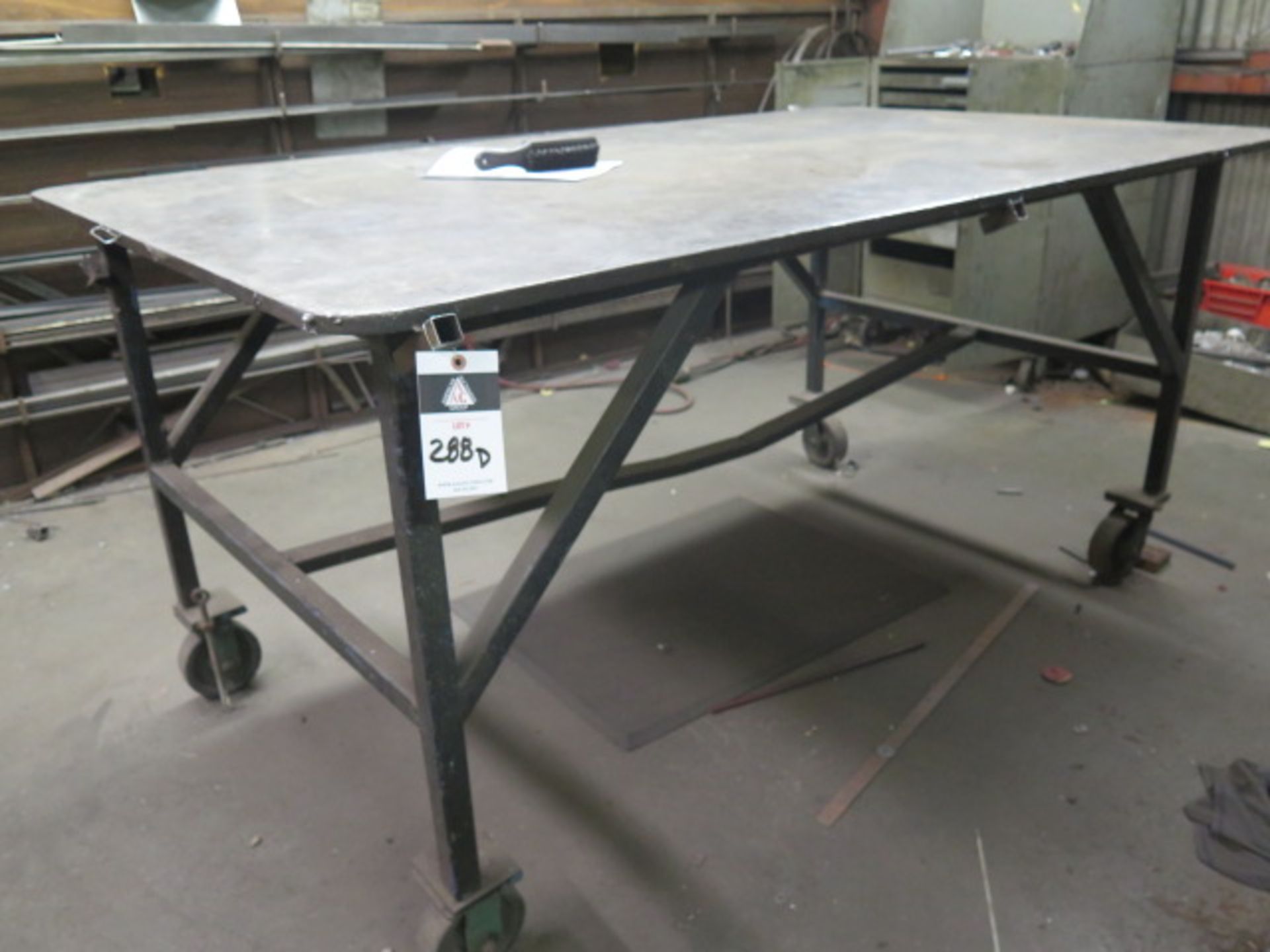 48" x 80" Rolling Welding Table (SOLD AS-IS - N0 WARRANTY)