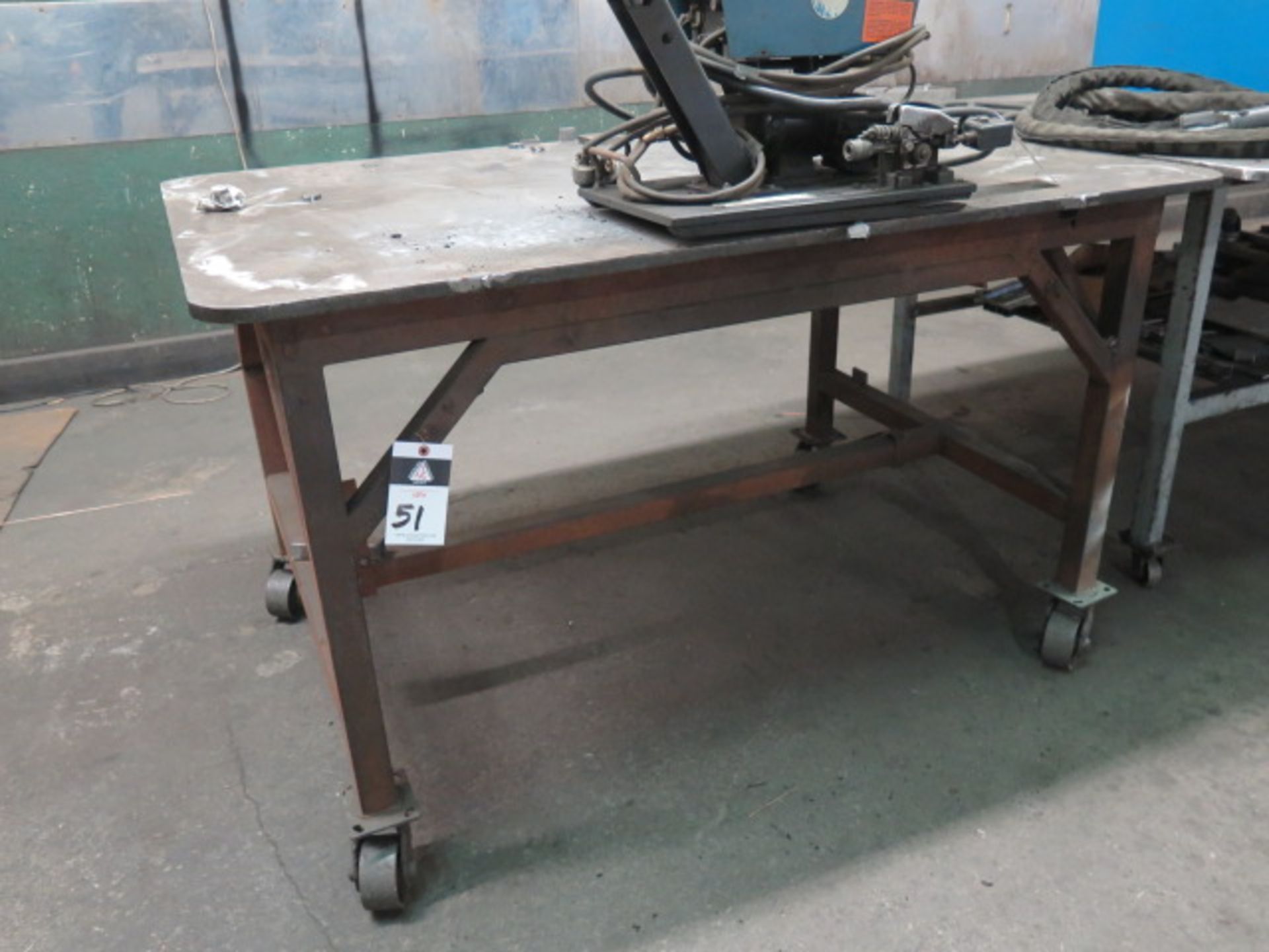 42" x 60" Rolling Welding Table (SOLD AS-IS - N0 WARRANTY)