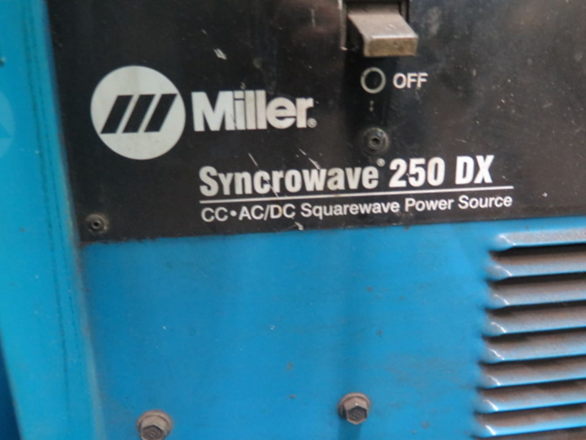 Miller Syncrowave 250DX Arc Welding Power Source (NEEDS REPAIR) s/n LB146264 w/ Cooler (SOLD AS-IS - - Image 7 of 7