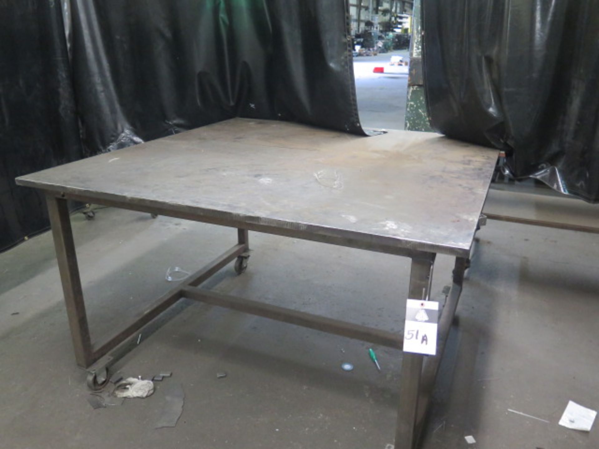 60" x 60" Rolling Welding Table (SOLD AS-IS - N0 WARRANTY)