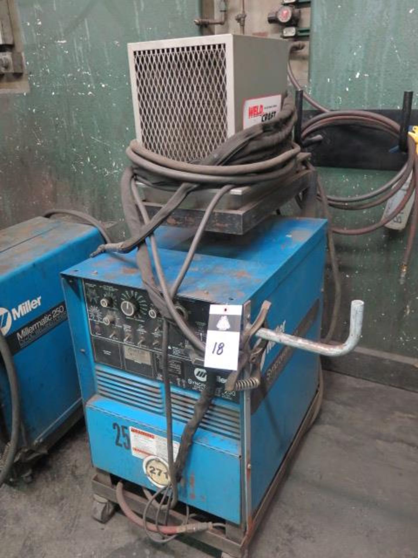 Miller Syncrowave 250 AC/DC Arc Welding Power Source s/n KA854929 w/ Cooler (SOLD AS-IS - N0 - Image 2 of 6