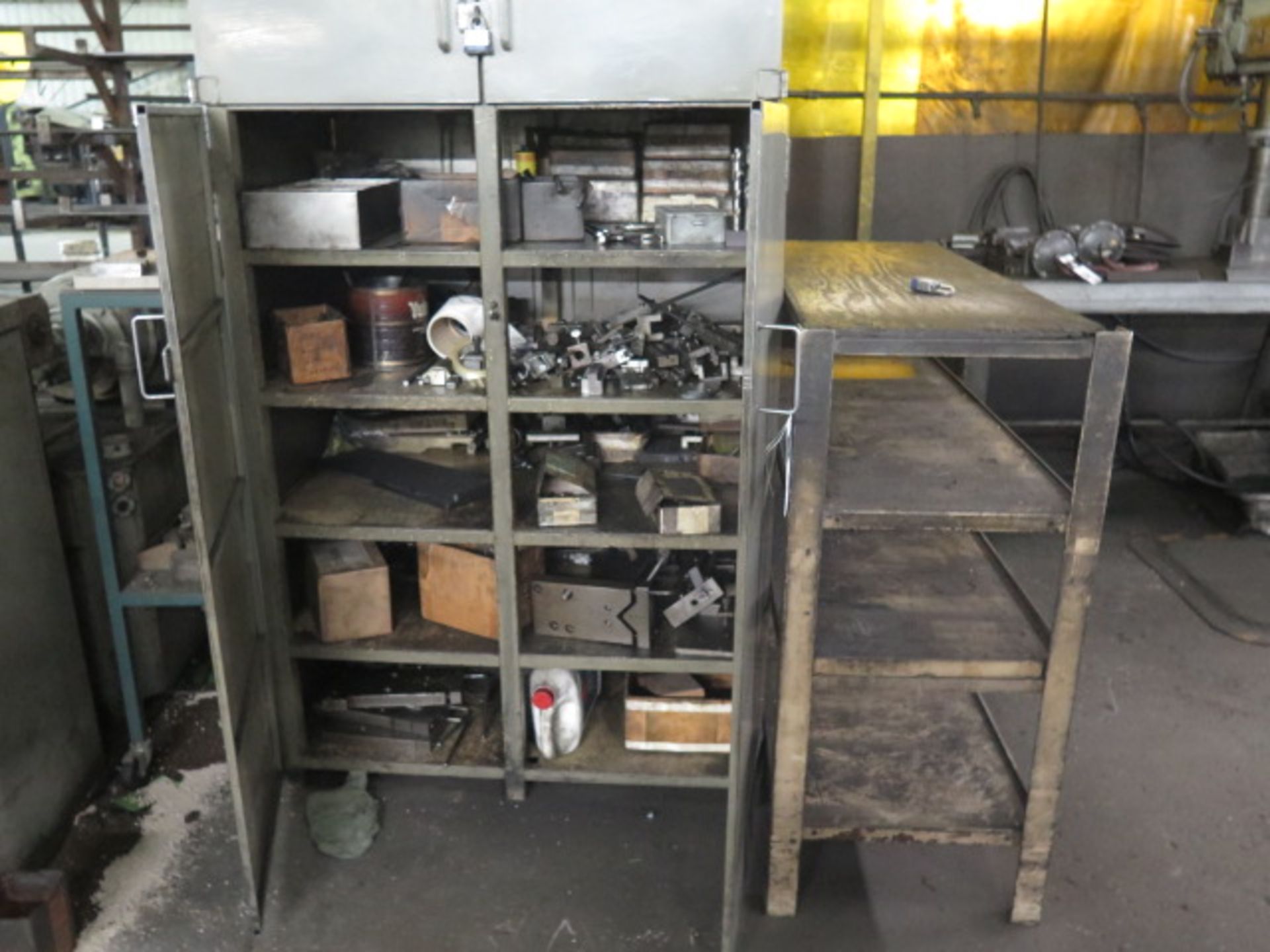 Cabinet w/ Drills, Taps and Misc Tooling (SOLD AS-IS - NO WARRANTY)