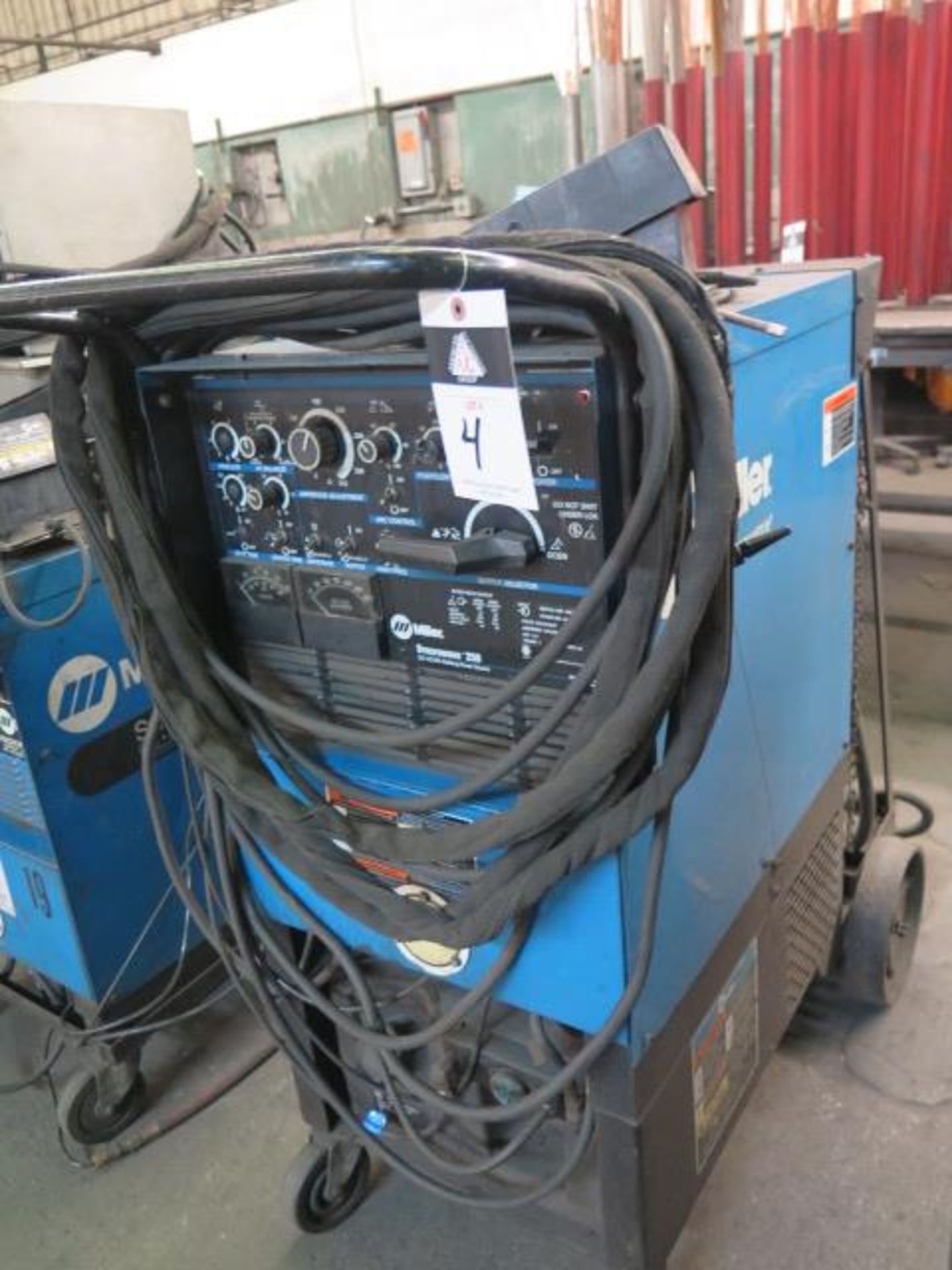 Miller Syncrowave 250 CC-AC/DC Arc Welding Power Source s/n KK257806. w/Cooler Cart SOLD AS-IS - Image 2 of 8