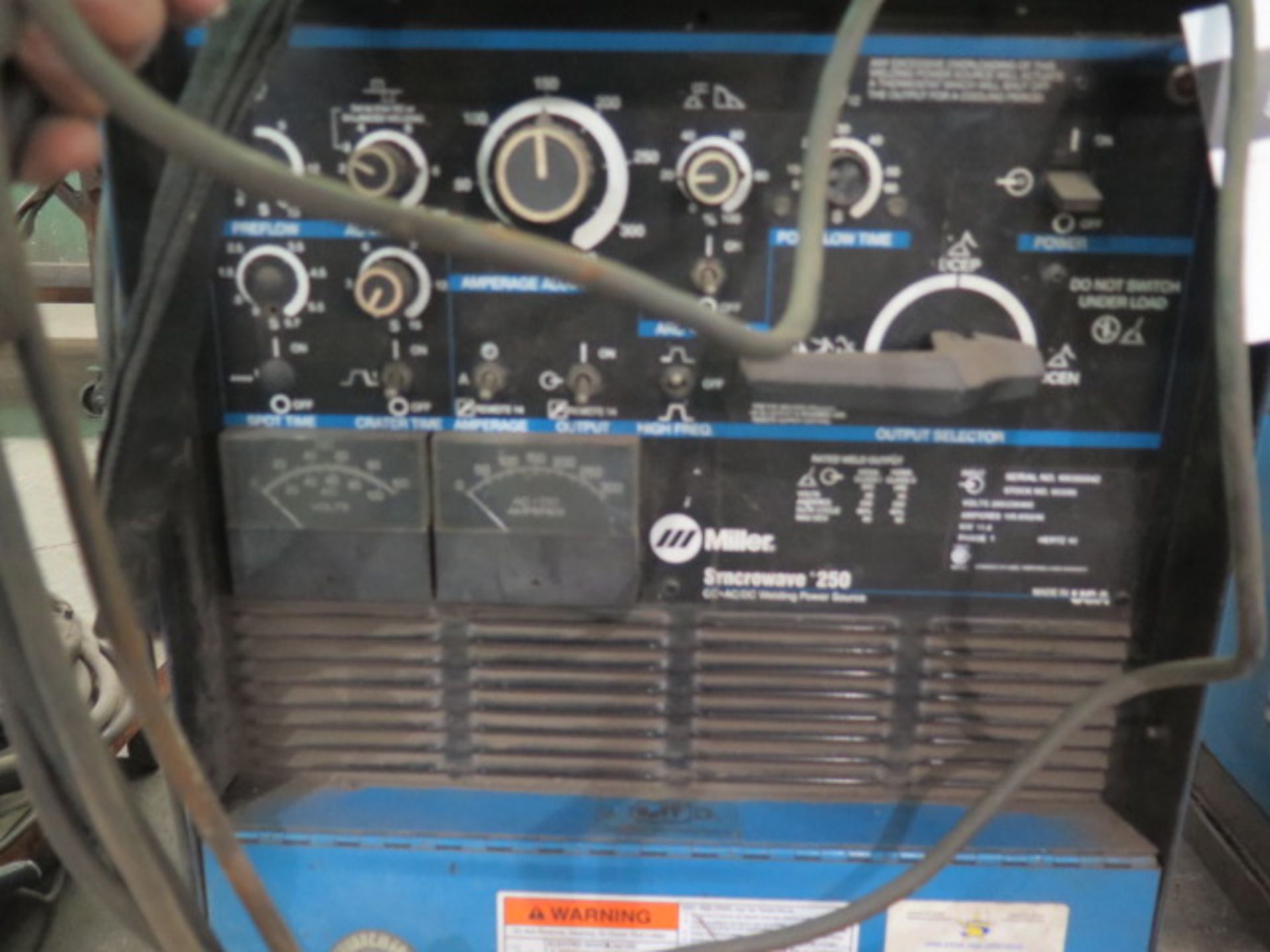 Miller Syncrowave 250 CC-AC/DC Arc Welding Power Source s/n KK066542 (SOLD AS-IS - N0 WARRANTY) - Image 6 of 7