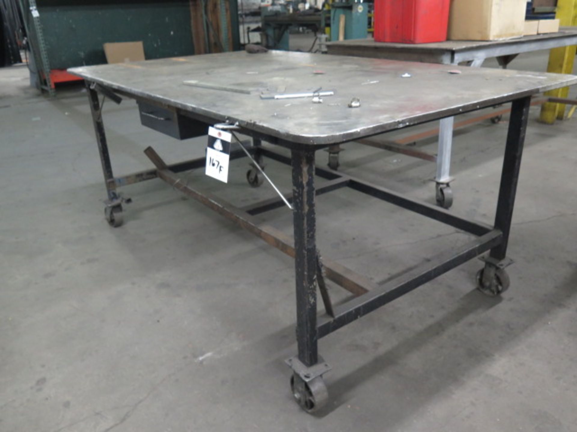 48" x 80" Rolling Welding Table (SOLD AS-IS - NO WARRANTY)