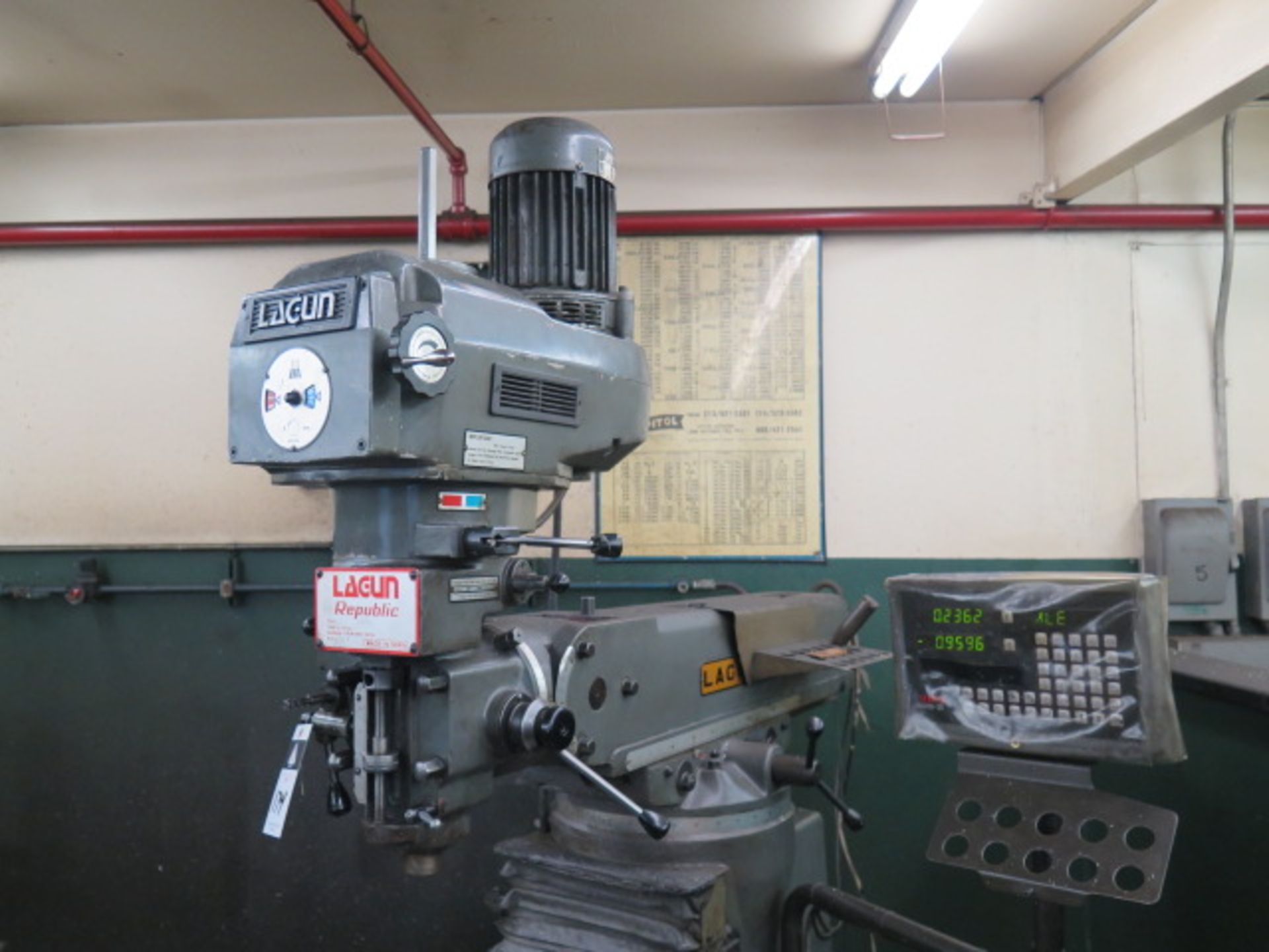 Lagun FTV-2S Vertical Mill w/ UNIQ SDS6-3V 3-Axis DRO, 70-4200 Dial Change RPM, SOLD AS IS - Image 3 of 8