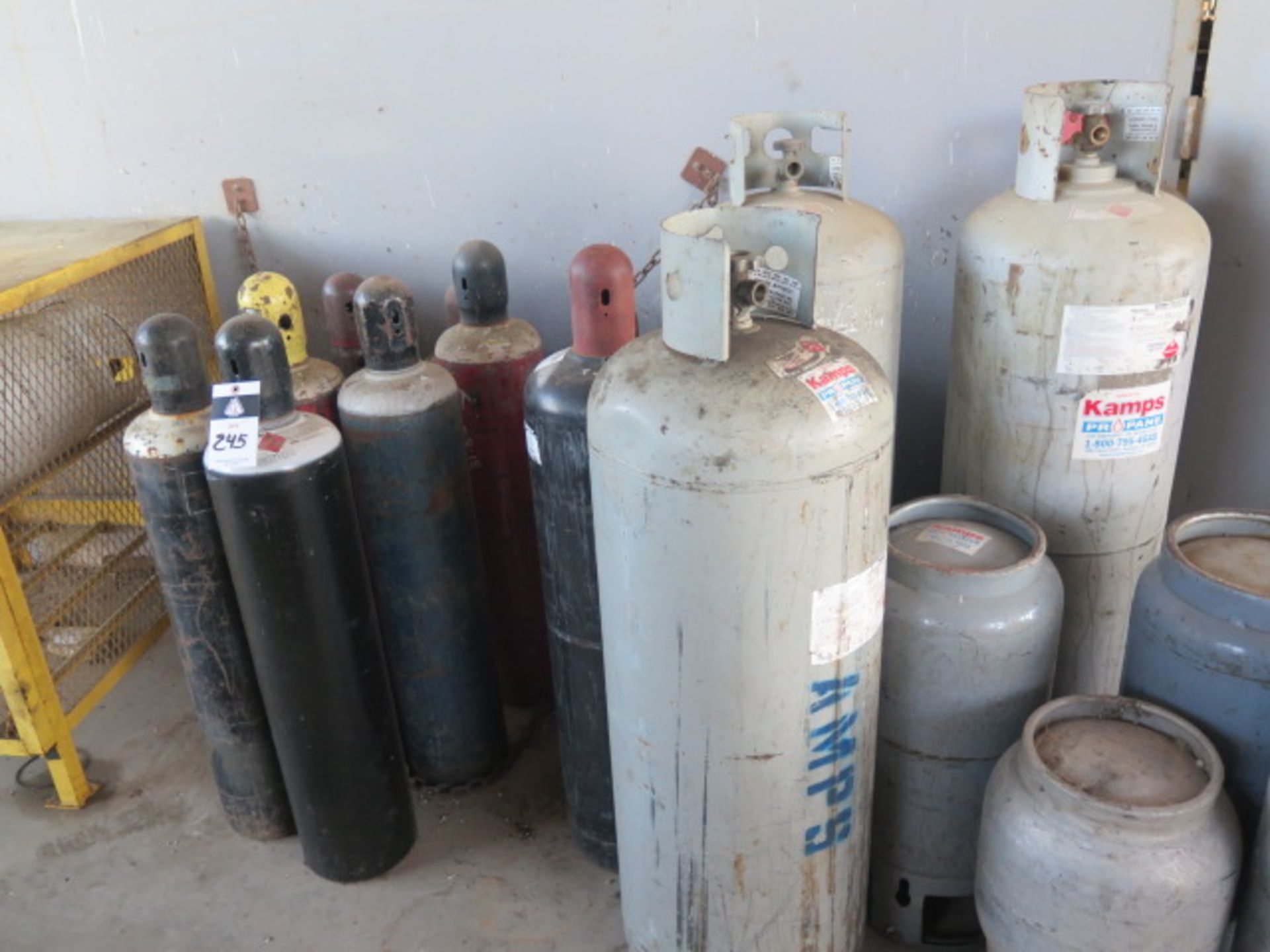 Assorted Welding and Propane Tanks (APPROX 15) (SOLD AS-IS - NO WARRANTY)