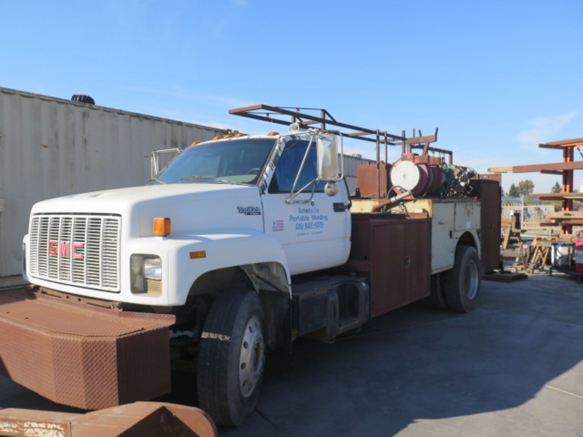 1992 GMC Top Kick Service Truck Lisc# 4J61885 w/ Caterpillar Diesel Engine, Automatic, SOLD AS IS