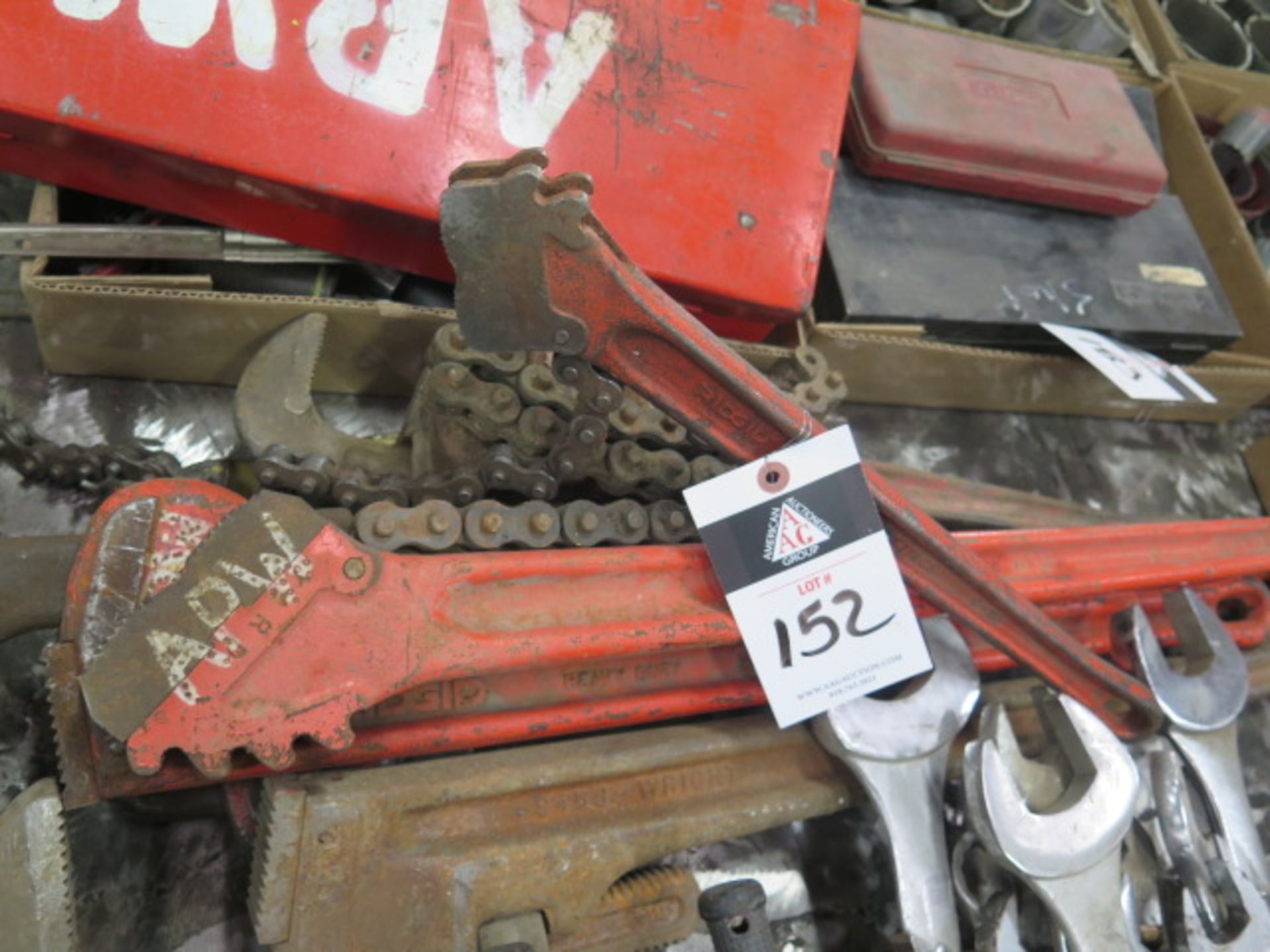 Pipe Wrenches and Chain Wrenches (SOLD AS-IS - NO WARRANTY)