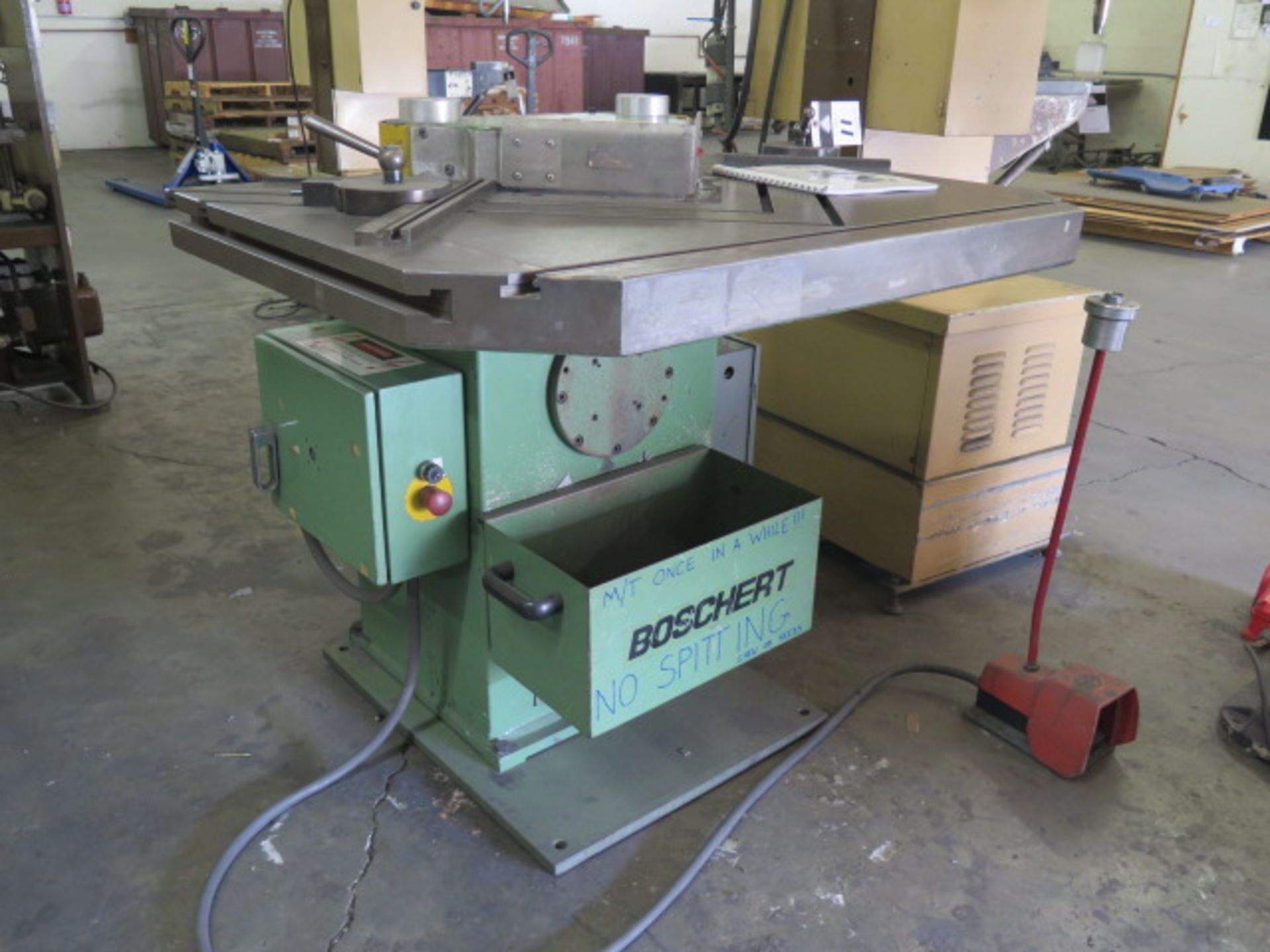 Boschert mdl. PN4 9" x 9" Hydraulic Power Notcher s/n 7645 w/ Fence System SOLD AS-IS - Image 2 of 14