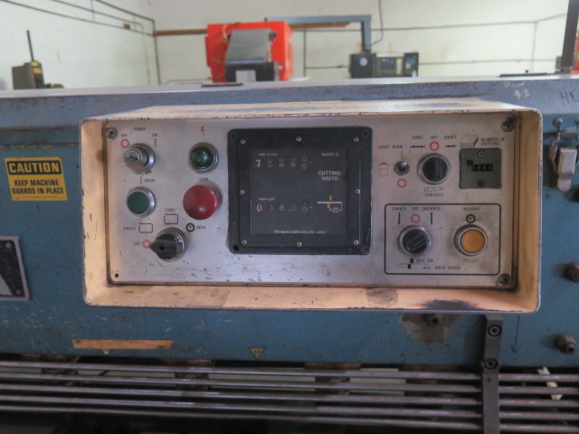 Amada M-204578" Power Shear s/n 2401174 w/ Amada Controls and Back Gage, 83" Squar Arm, SOLD AS IS - Image 8 of 12