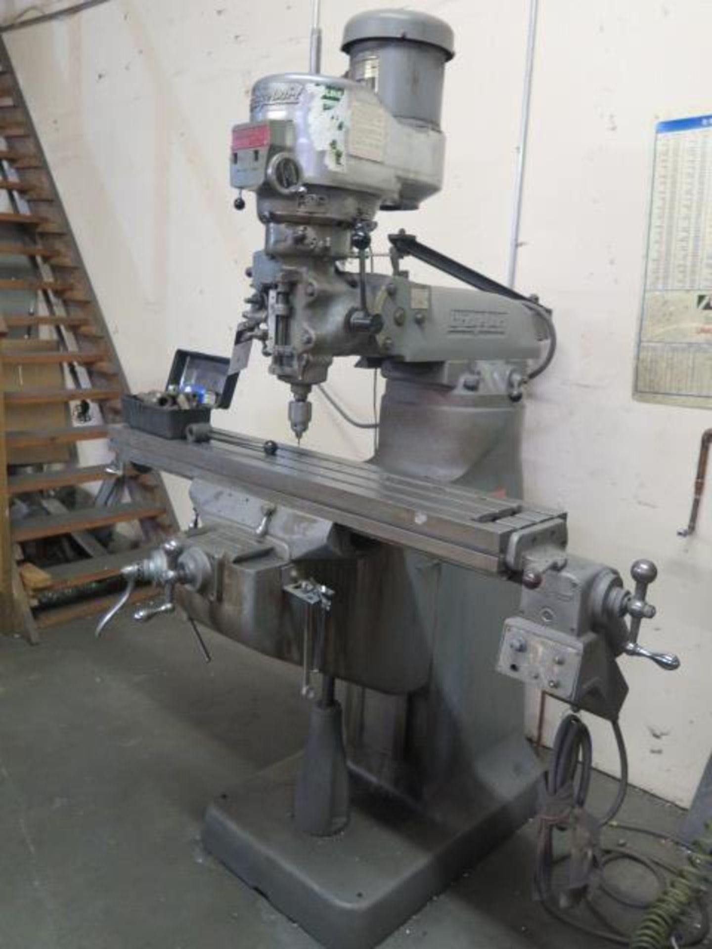 Bridgeport Series 1 - 2Hp Vertical Mill s/n 190427 w/ 40-4200 Dial Change RPM, Chr Ways, SOLD AS IS - Image 3 of 10