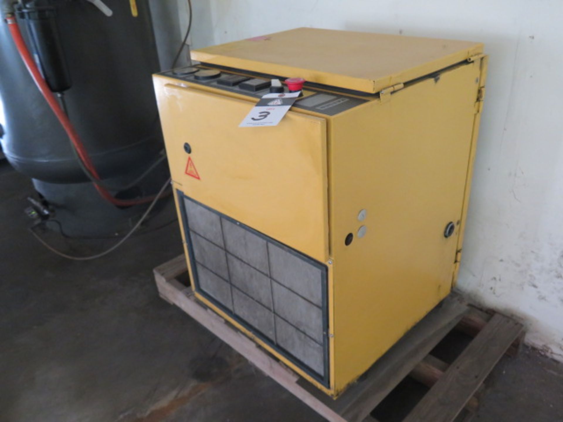 1996 Kaeser SM11 10Hp Rotary Air Compressor s/n 01114727 w/ 42 CFM @ 110 PSIG SOLD AS-IS - Image 2 of 6