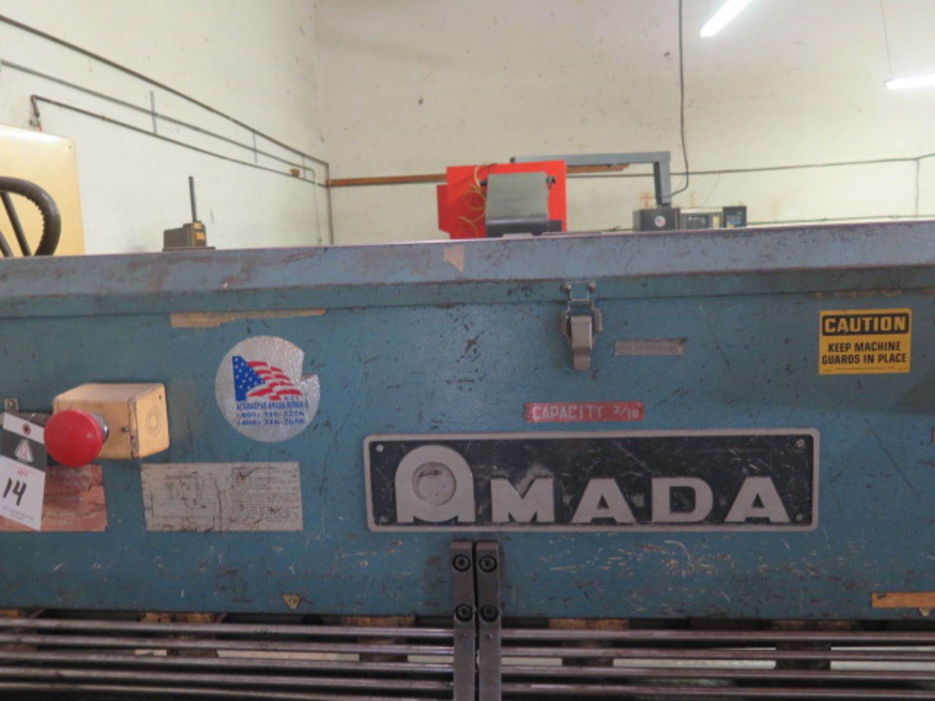 Amada M-204578" Power Shear s/n 2401174 w/ Amada Controls and Back Gage, 83" Squar Arm, SOLD AS IS - Image 10 of 12