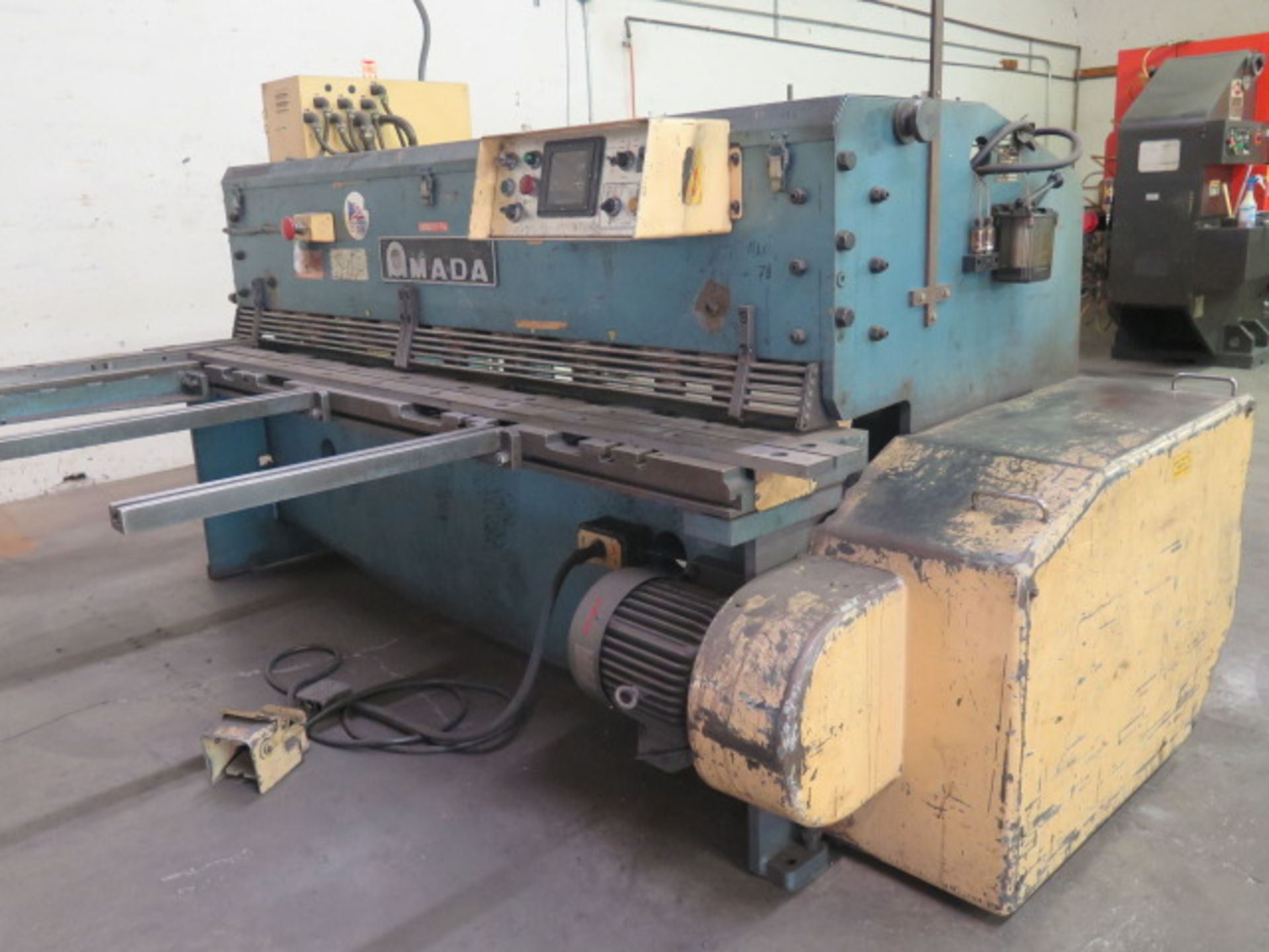 Amada M-204578" Power Shear s/n 2401174 w/ Amada Controls and Back Gage, 83" Squar Arm, SOLD AS IS - Image 3 of 12