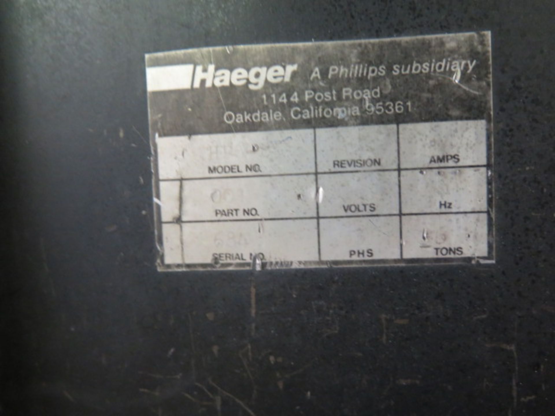 Haeger HP6-B 6 Ton x 18" Hardware Insertion Press s/n 684 (SOLD AS-IS - NO WARRANTY) - Image 9 of 9