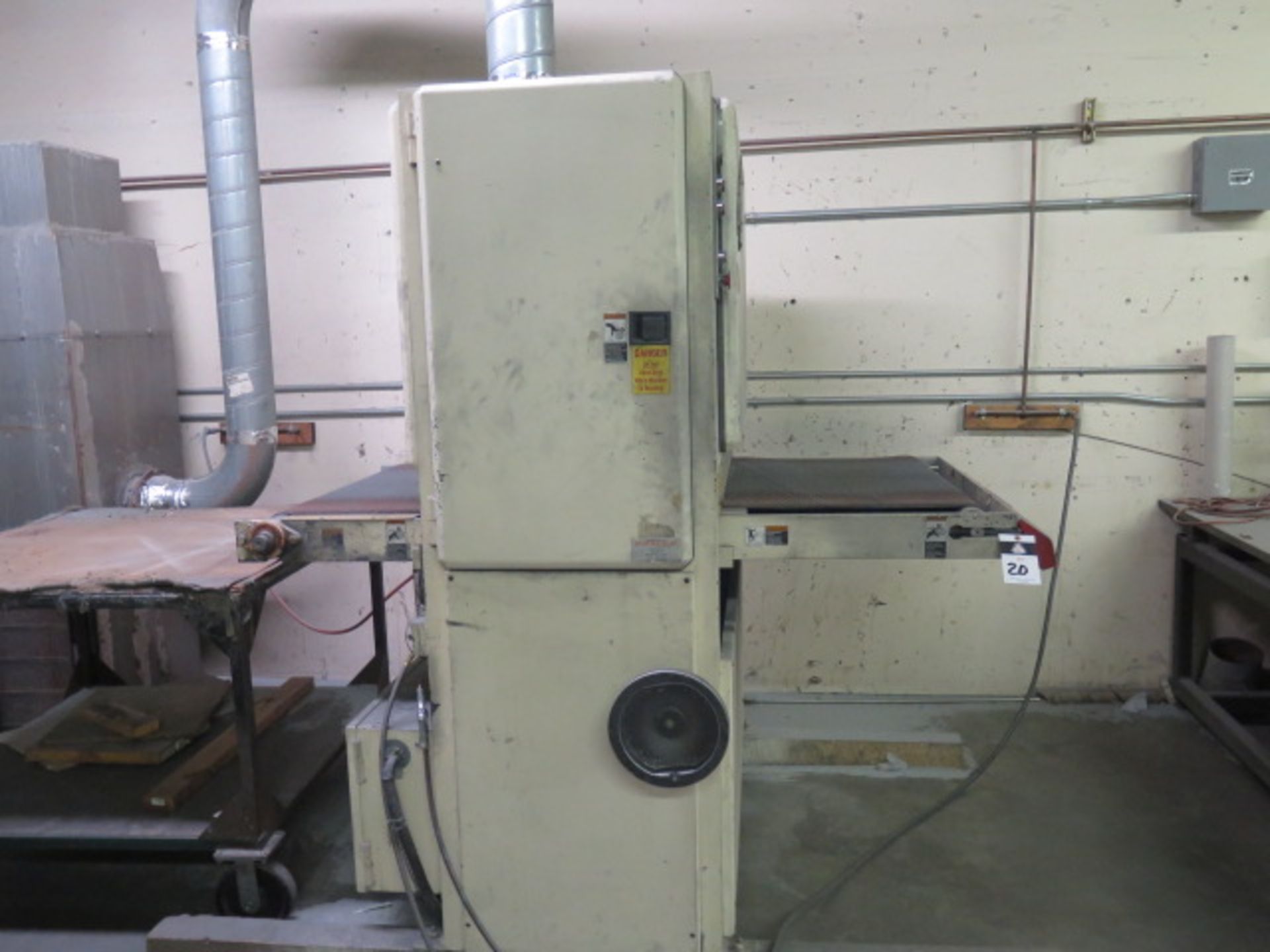 Cemco 1000 mdl. UR-1137SEMD 36" Belt Grainer s/n JR-1177-1 w/ Rand Bright dust collector, SOLD AS IS - Image 2 of 18