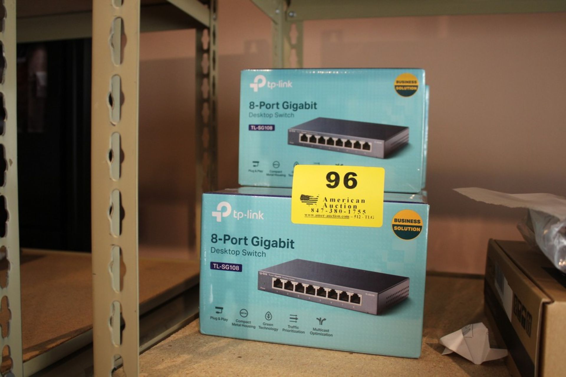 (5) TP-LINK MODEL TL-SG108 8-PORT GIGABIT DESKTOP SWITCHES