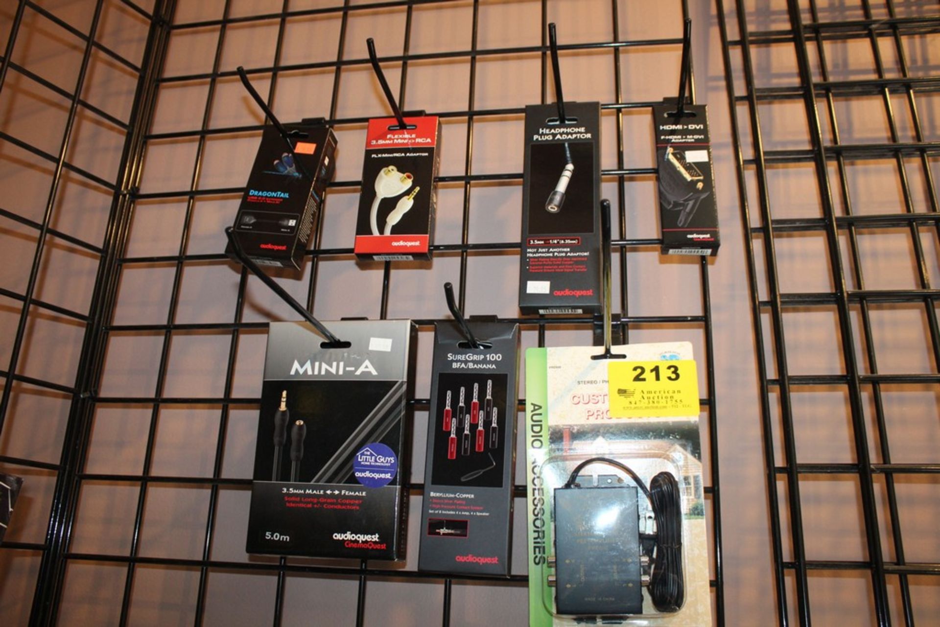 AUDIOQUEST ASSORTED CABLES AND ADAPTERS