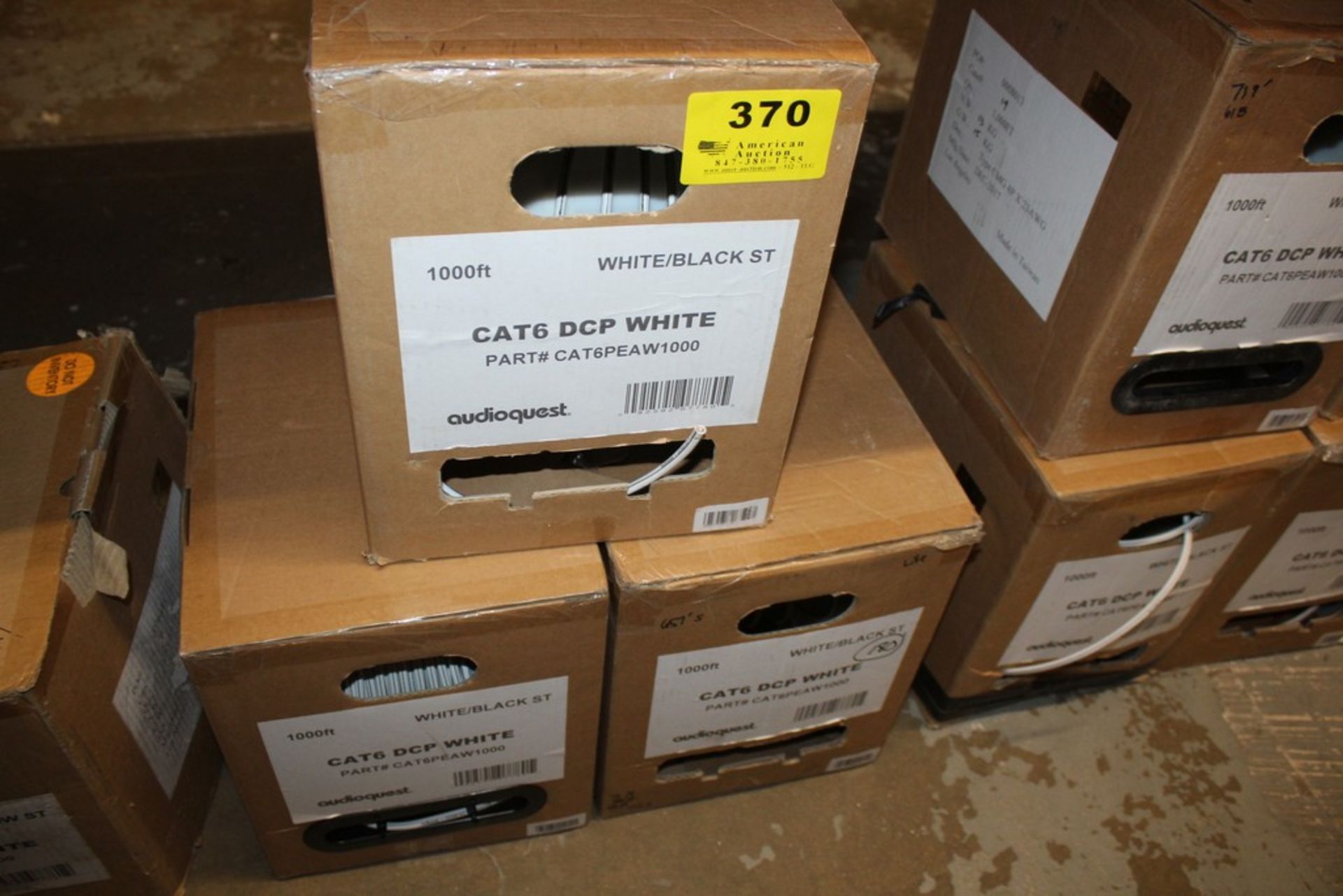 (3) BOXES OF AUDIOQUEST OF CAT6 CABLE