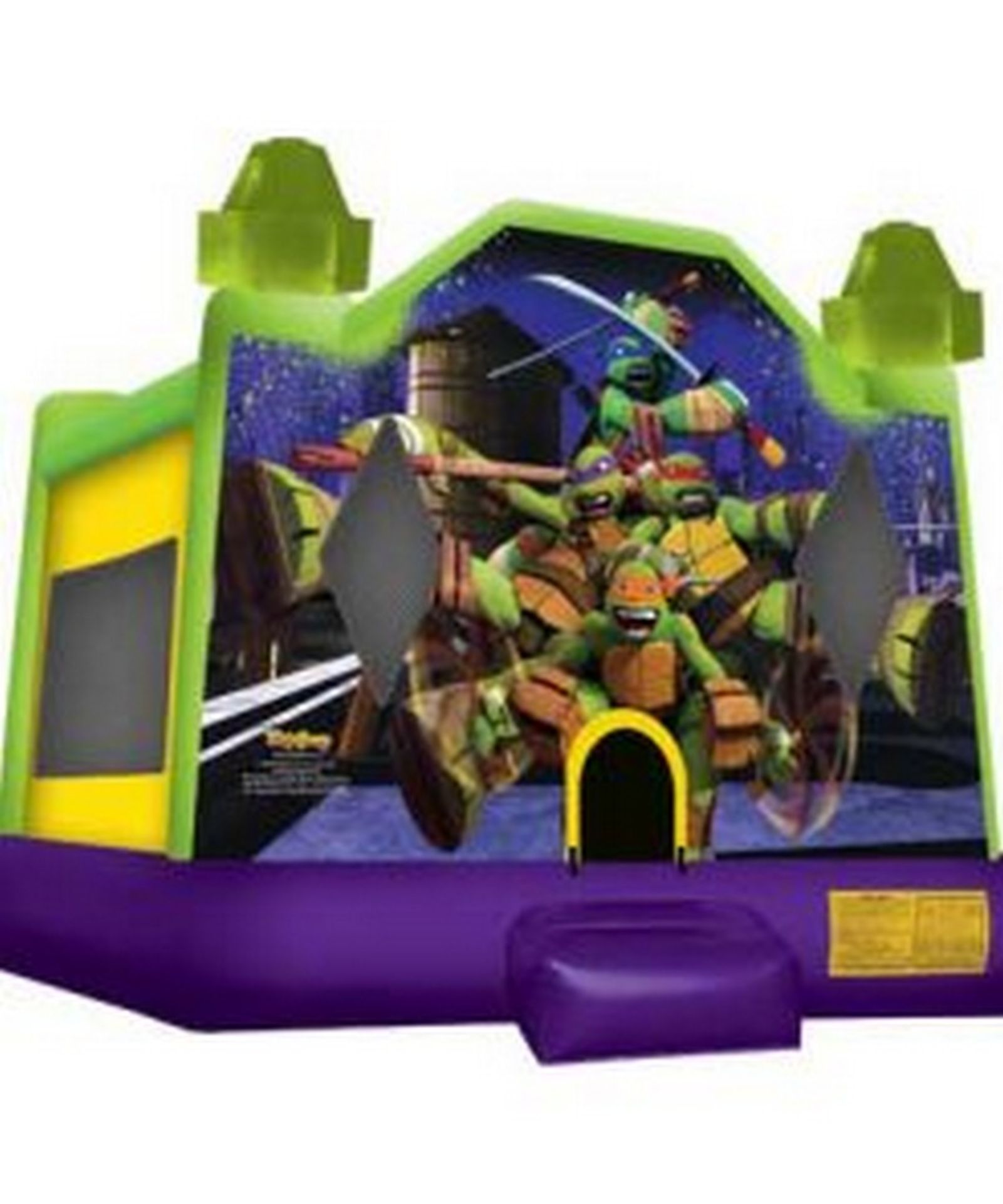 TEENAGE MUTANT NINJA TURTLE BOUNCE HOUSE WITH 1HP BLOWER