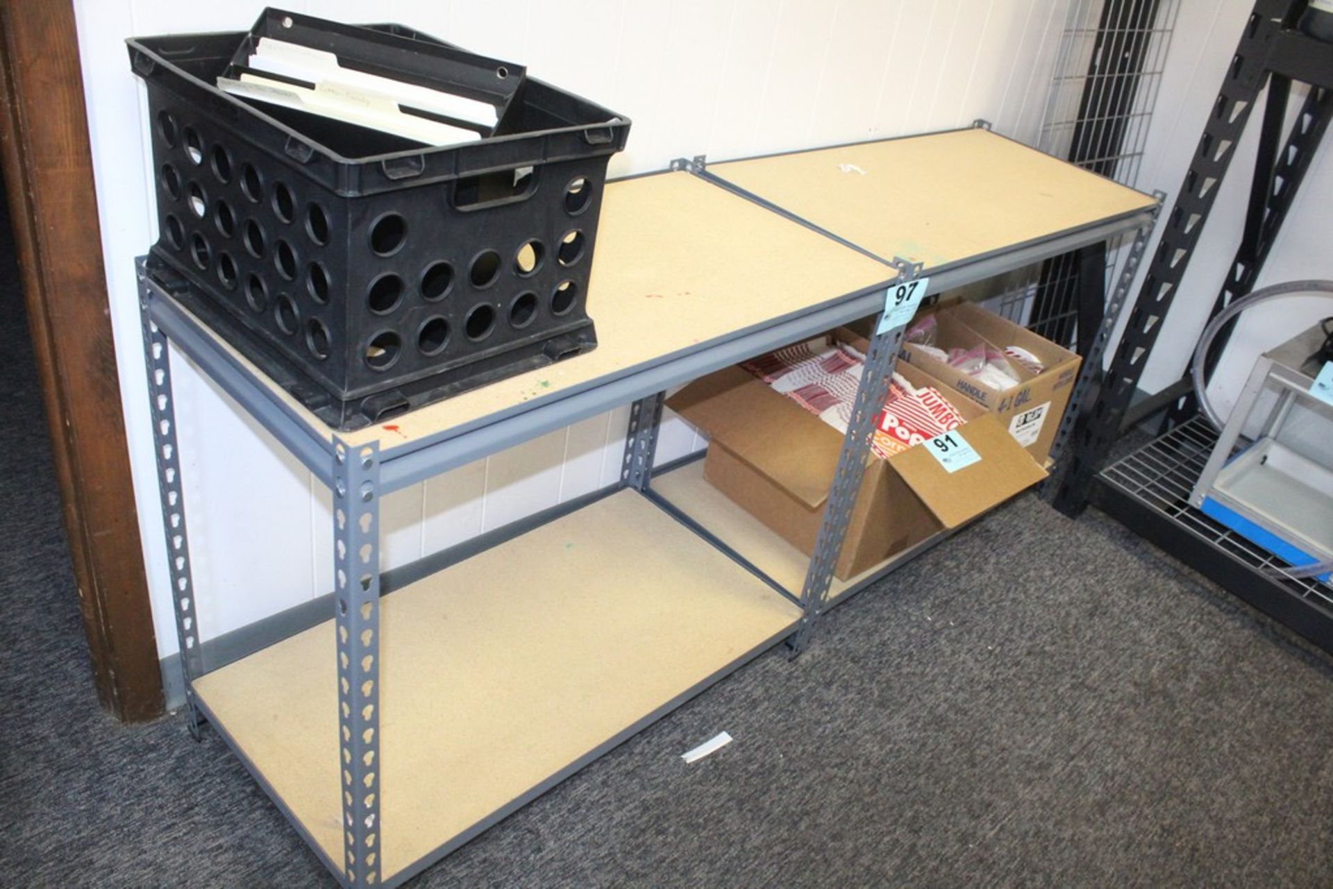 (2) ADJUSTABLE SHELVING UNITS