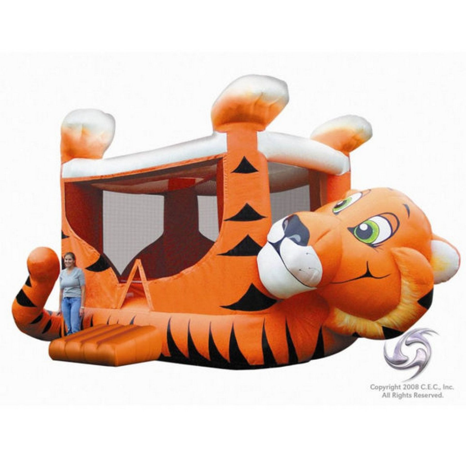 TIGER BELLY BOUNCE HOUSE WITH 1HP BLOWER