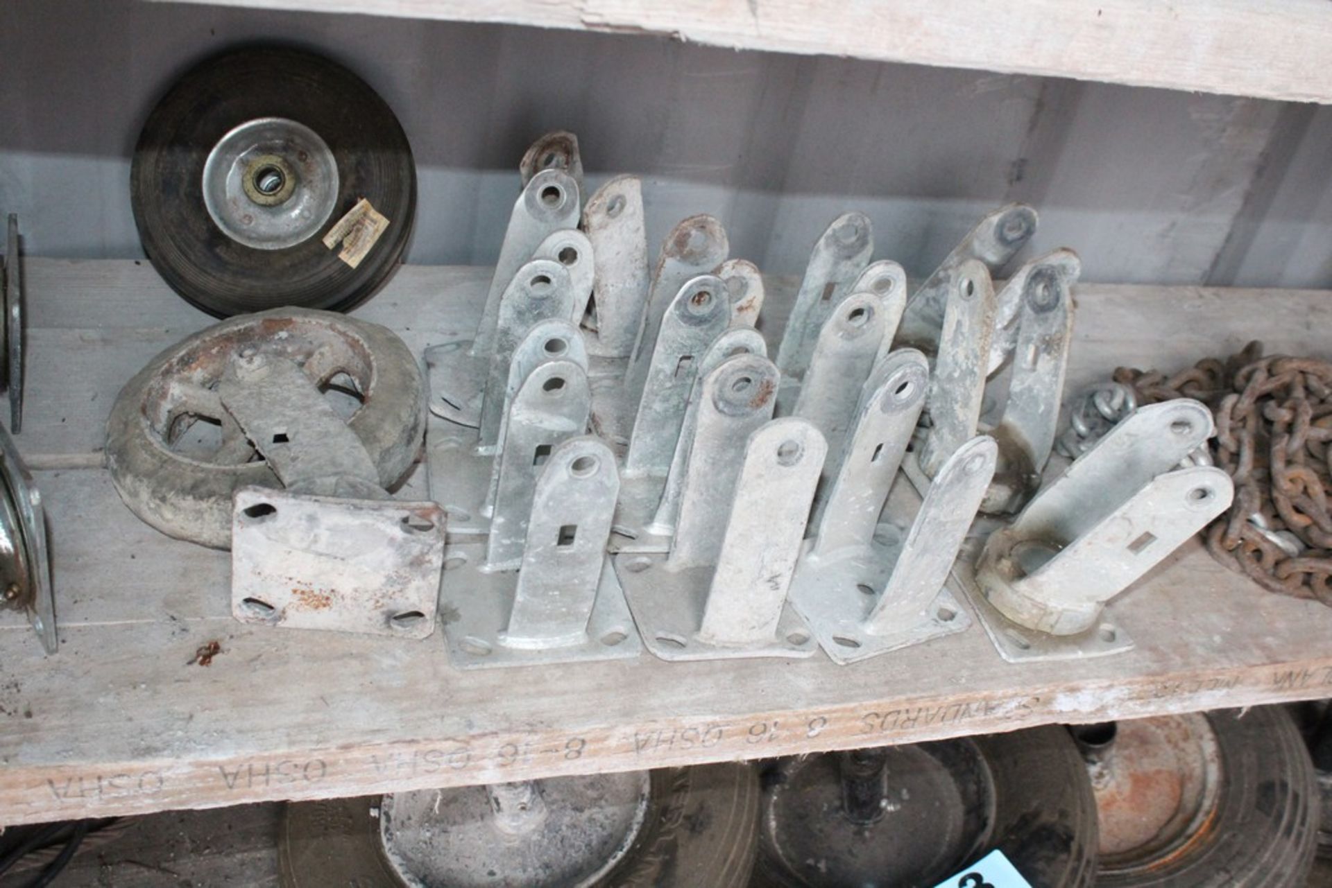 ASSORTED WHEELS AND BRACKETS - Image 3 of 3