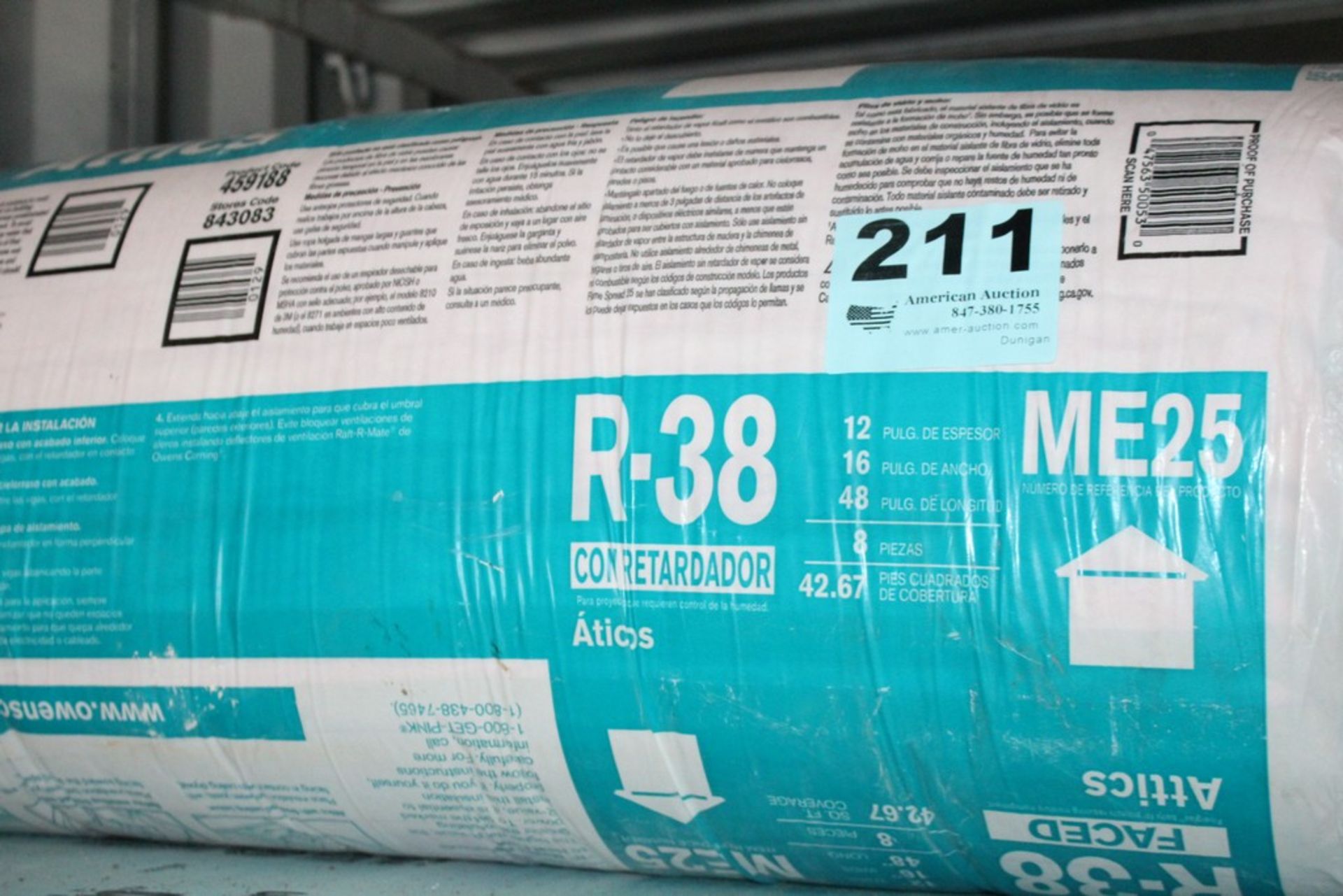 (3) BUNDLES OF OWENS CORNING R-38 INSULATION - Image 2 of 2