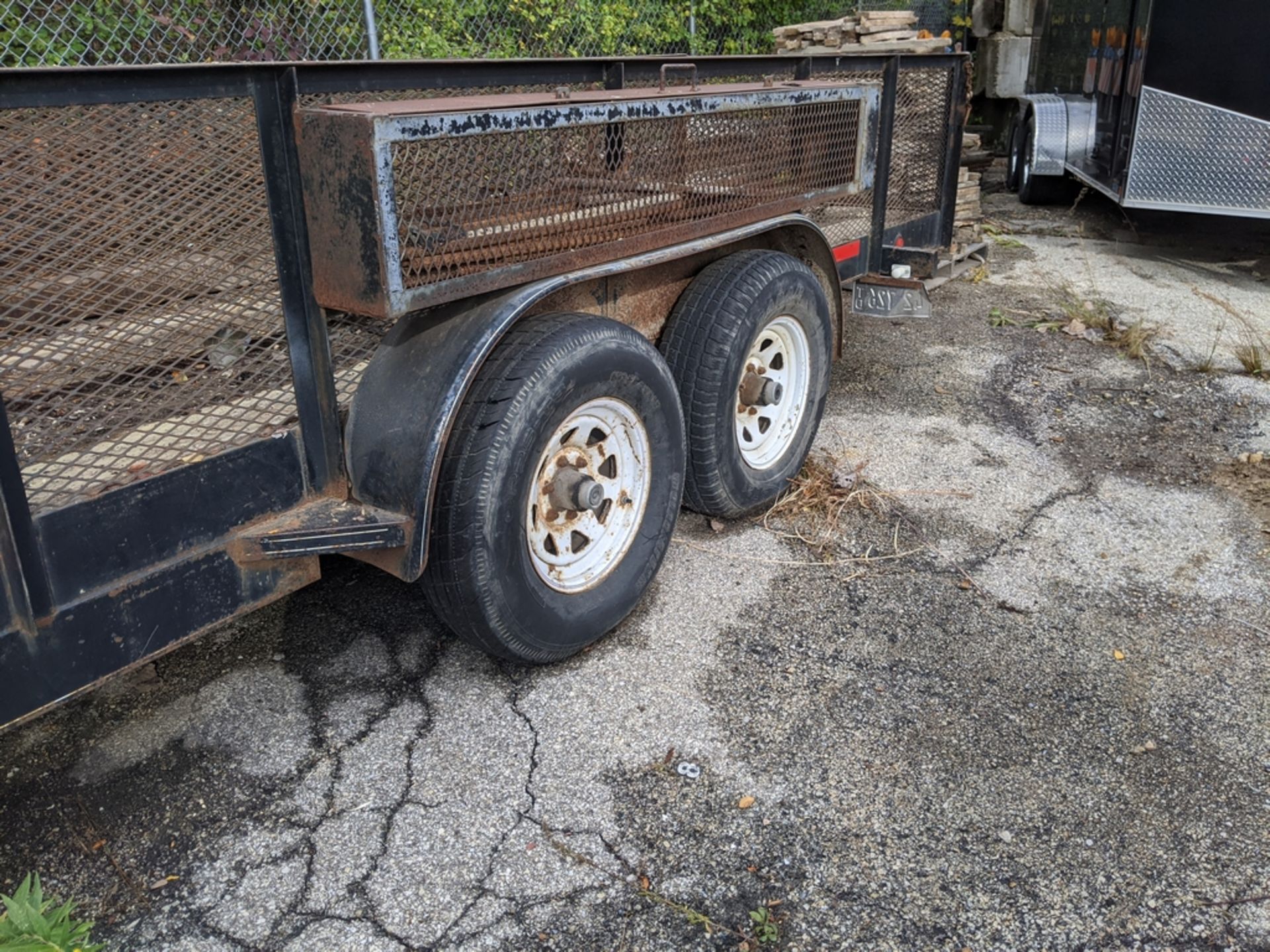 2004 TRAILER EXPRESS 16FT. FLATBED TRAILER, VIN 5CVFS16244S024741 - Image 3 of 4