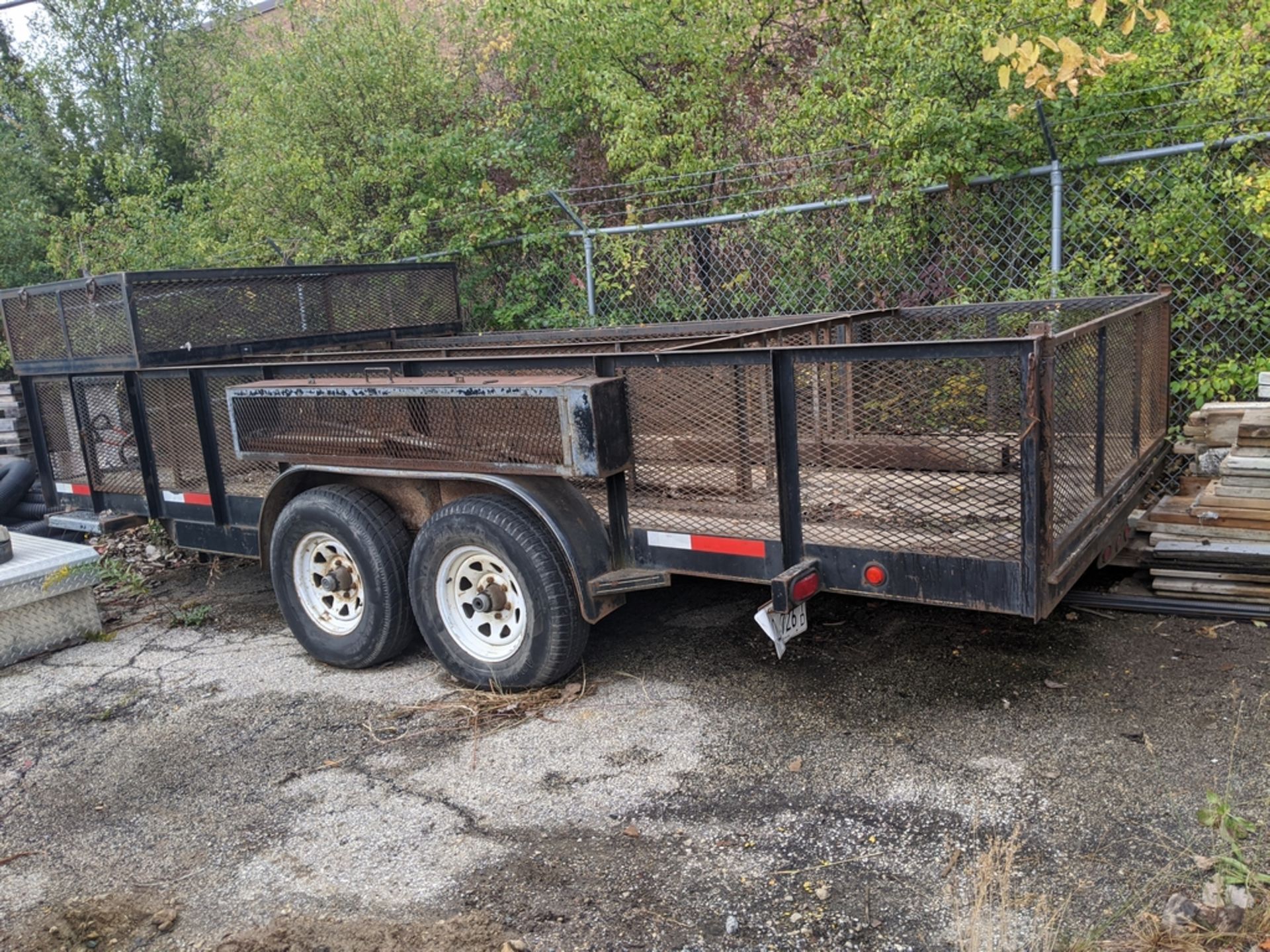 2004 TRAILER EXPRESS 16FT. FLATBED TRAILER, VIN 5CVFS16244S024741 - Image 2 of 4