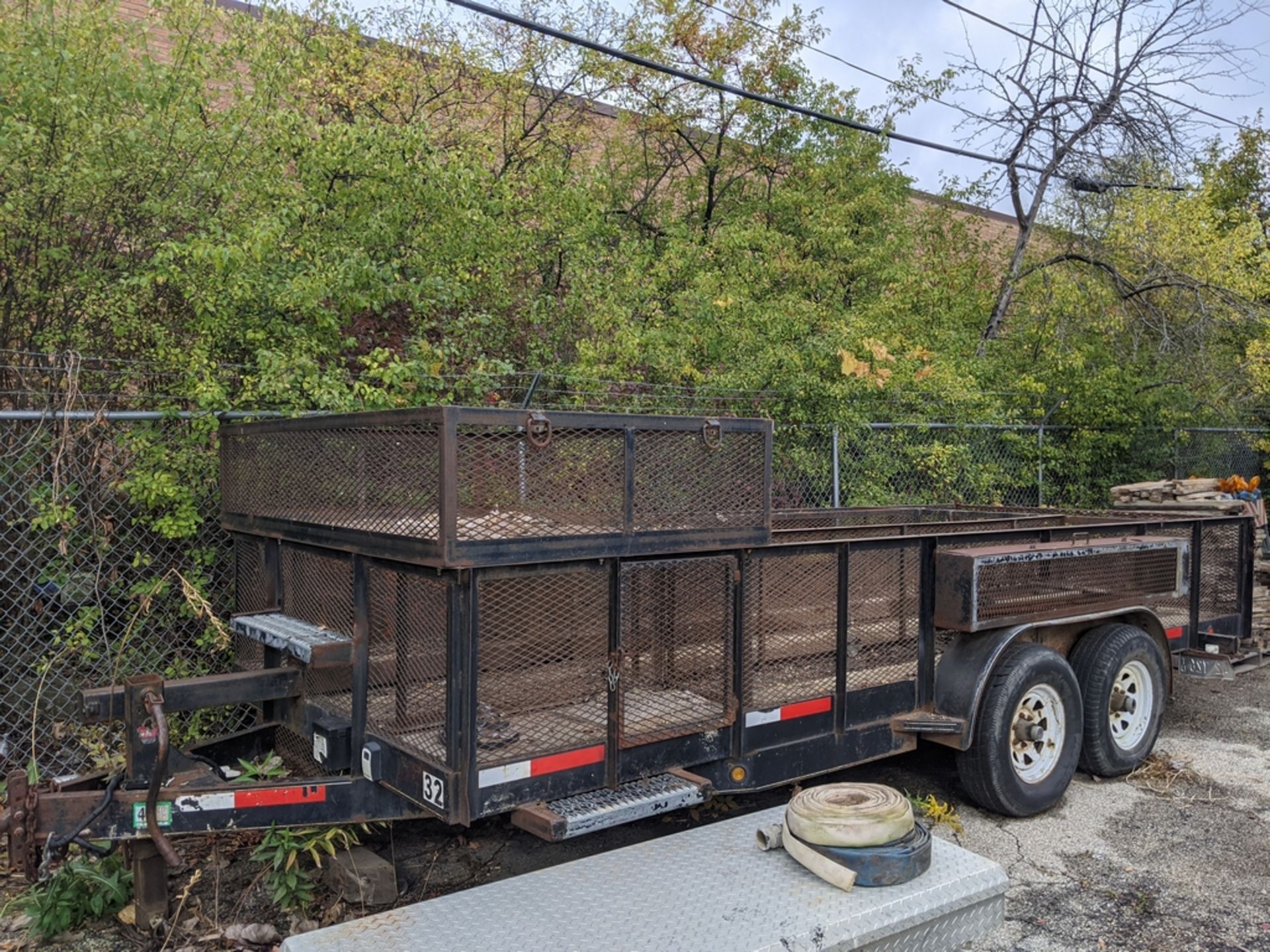 2004 TRAILER EXPRESS 16FT. FLATBED TRAILER, VIN 5CVFS16244S024741