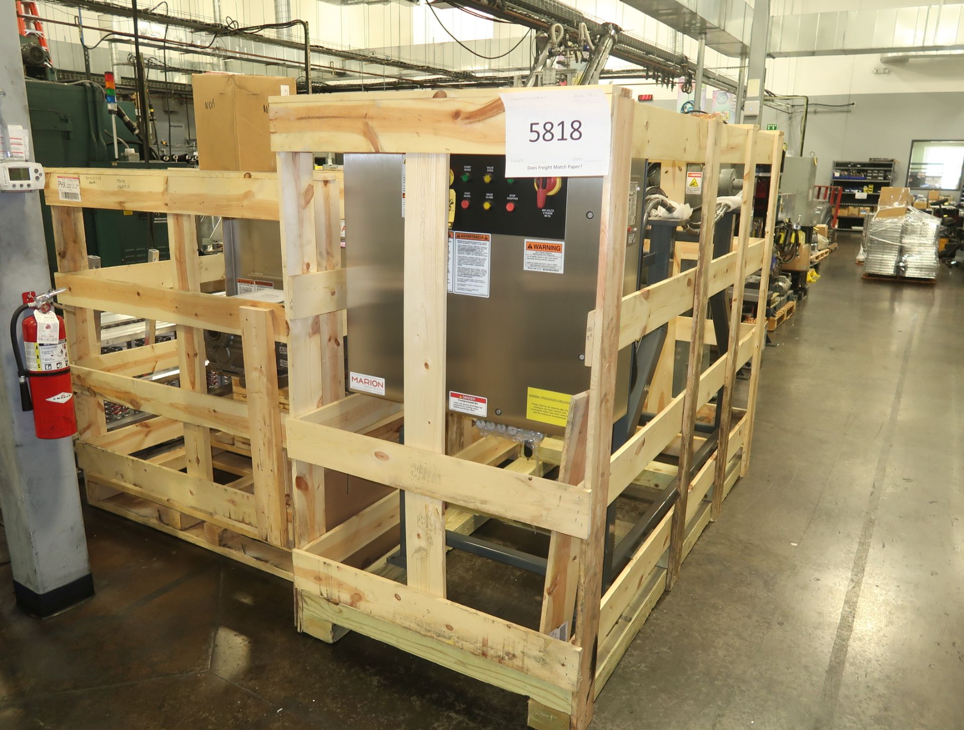 MARION 10 CUBIC FOOT MIXER, NEW IN CRATE 230V/460V 3PH