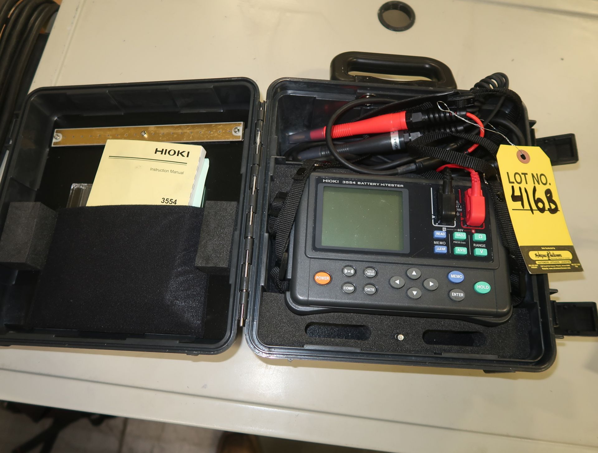 HIOKI MDL. 3554 BATTERY TESTER