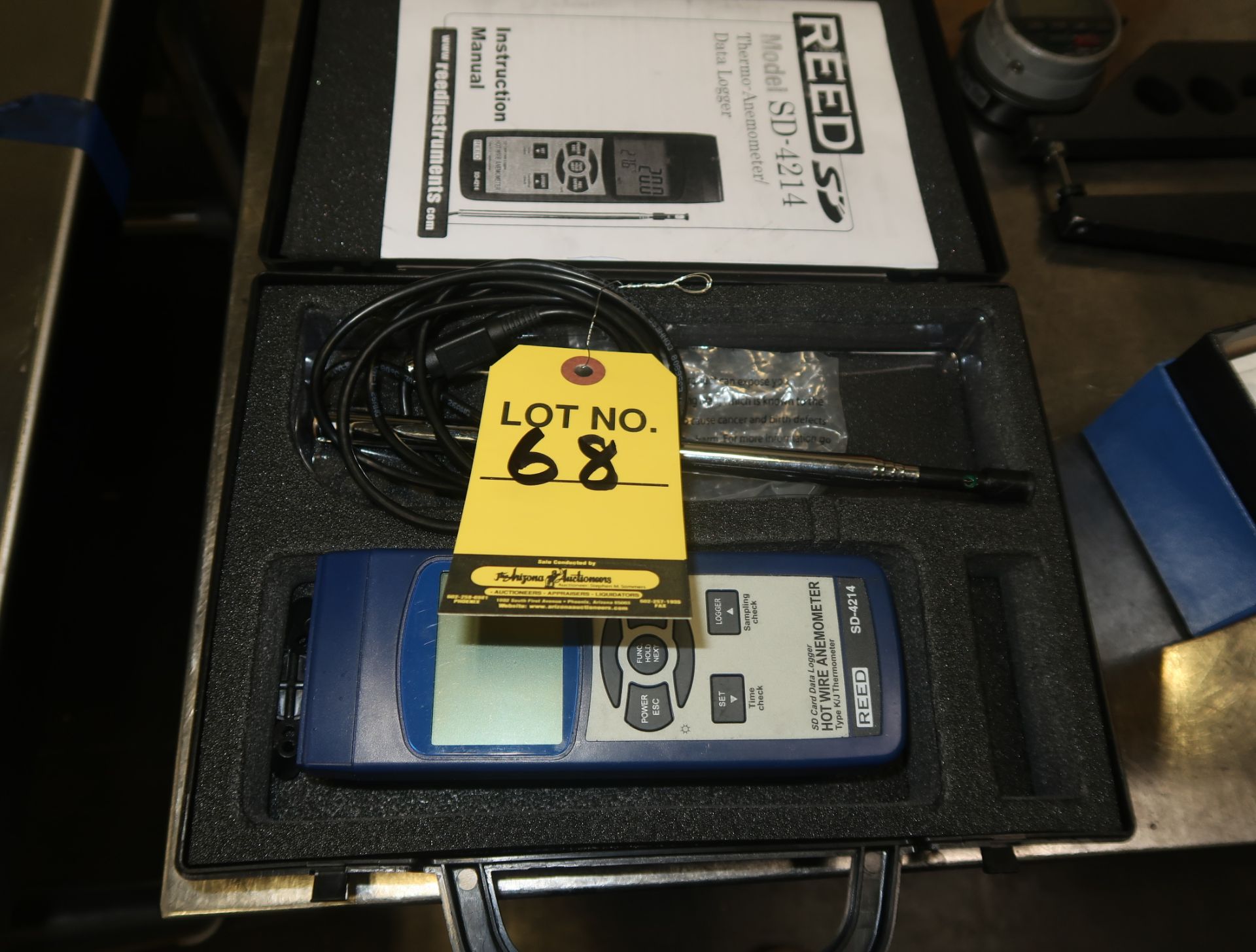 REED SD-4214 THERMO-ANEMOMETER-DATA LOGGER