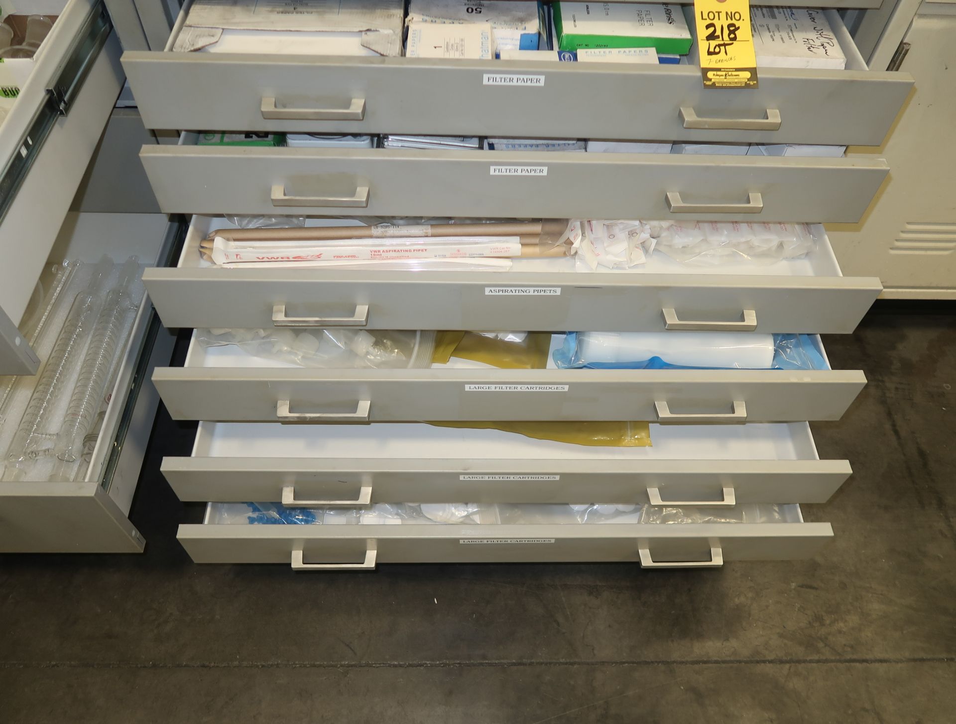 LOT ASST. LAB ACCESSORIES IN 7-DRAWERS - Image 4 of 4