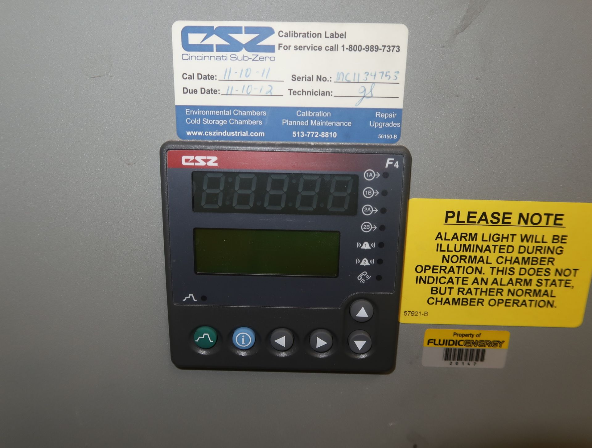 CSZ MICRO CLIMATE ENVIRONMENTAL CHAMBER, SN. MC1134753 - Image 2 of 2