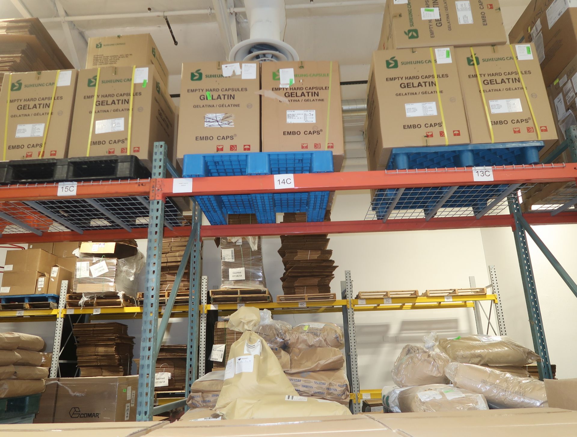 LOT INVENTORY, RAW GOODS ON (5) PALLET RACKS - Image 3 of 3