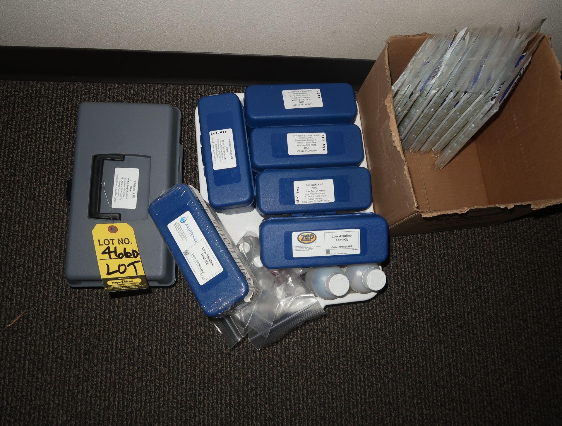 LOT TEST KITS & RAT TRAYS