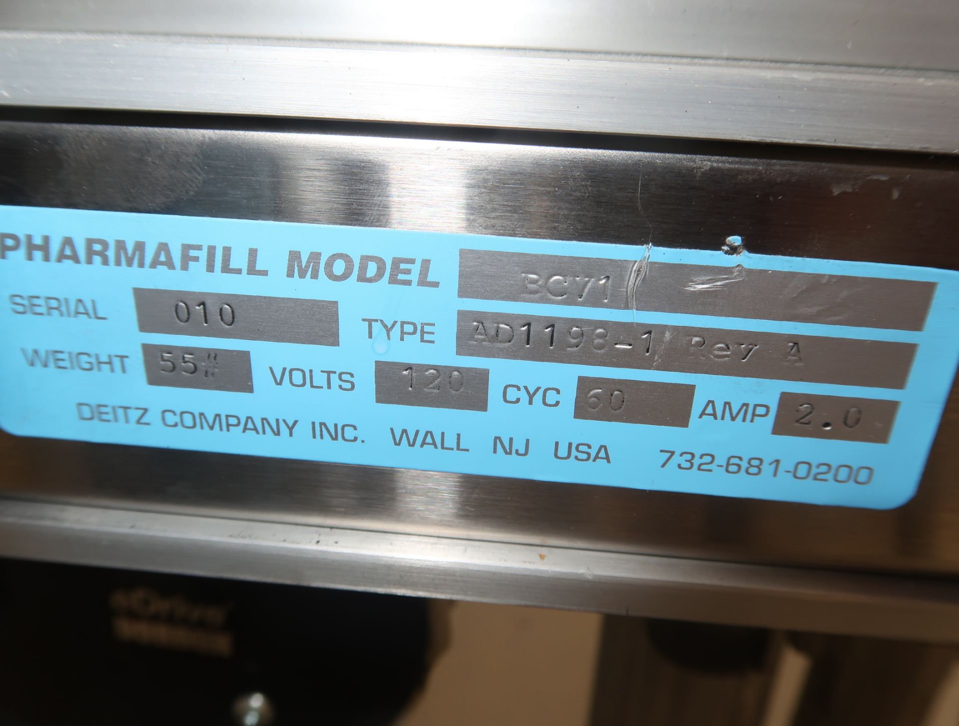 PHARMAFILL MODEL BCV1 24" BOTTOMLESS CONVEYOR - Image 2 of 2