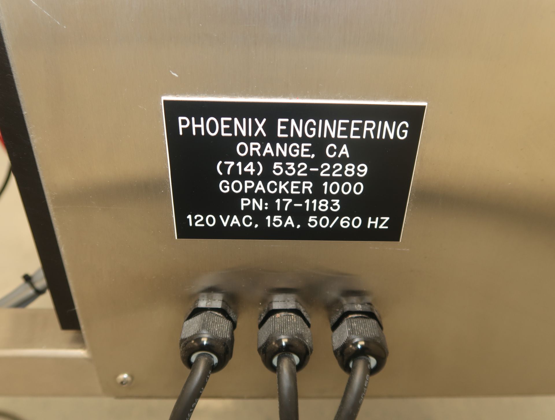 PHOENIX ENGINEERING GOPACKER 1000 PN: 17-1183 W/PISTON LIQUID FILLER & TOOLING, W/MD-24 DISC - Image 4 of 4