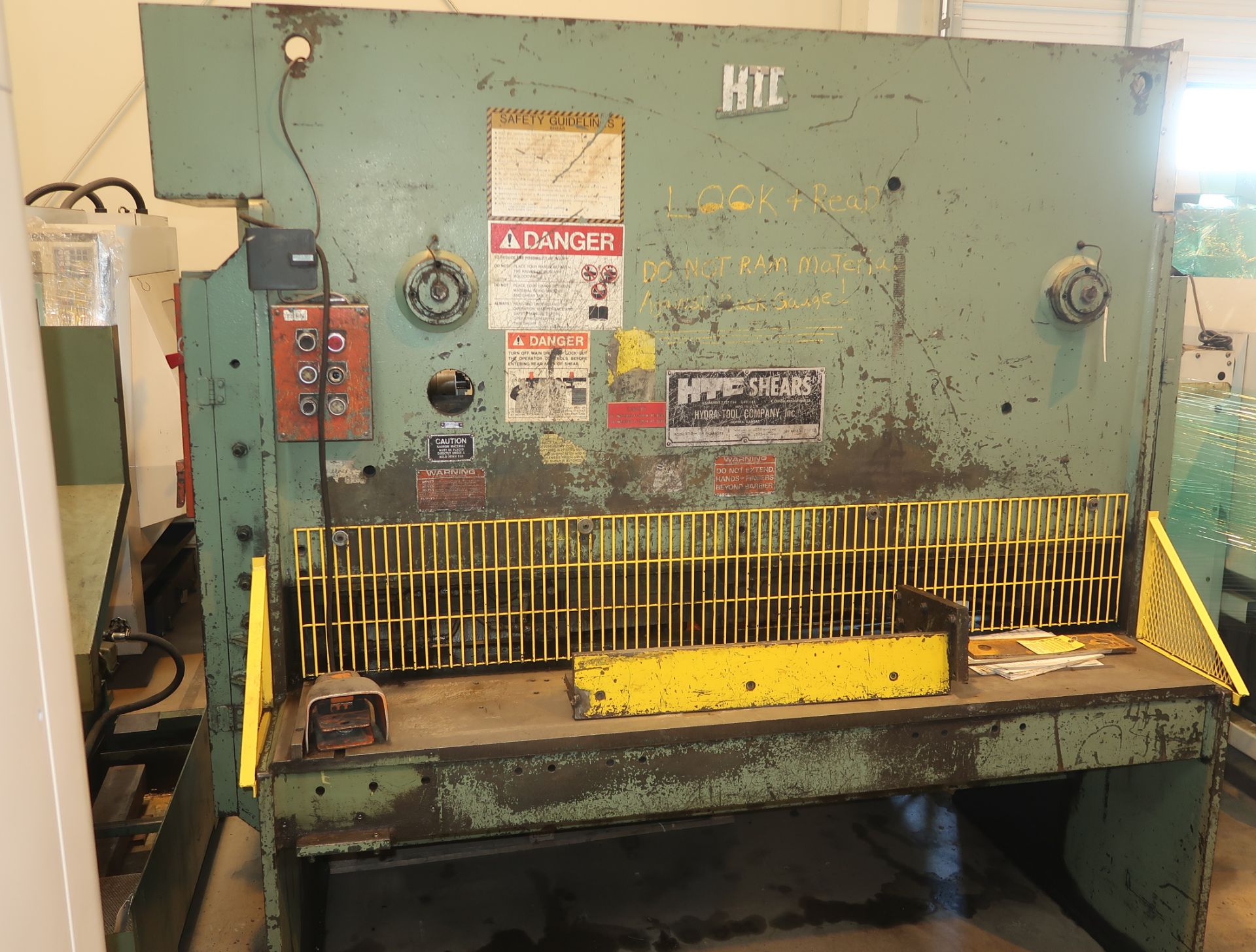 HTC MDL. 250-6A, 6' SHEAR, 1/8" @ .250 in ft rake, 1/4" @ .375 in ft rake, SN. A1075933