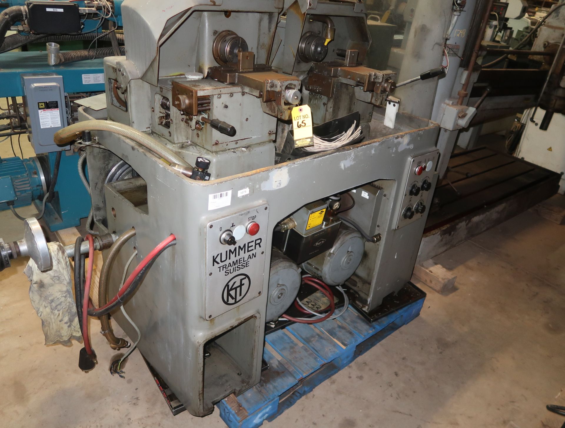 KUMMER SEMI-AUTOMATIC DOUBLE SPINDLE CHUCKING LATHE, MDL. 160.842