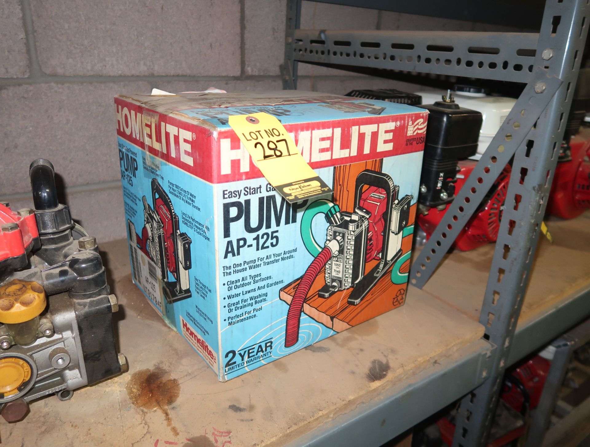 HOMELITE GAS POWERED PUMP AP-125