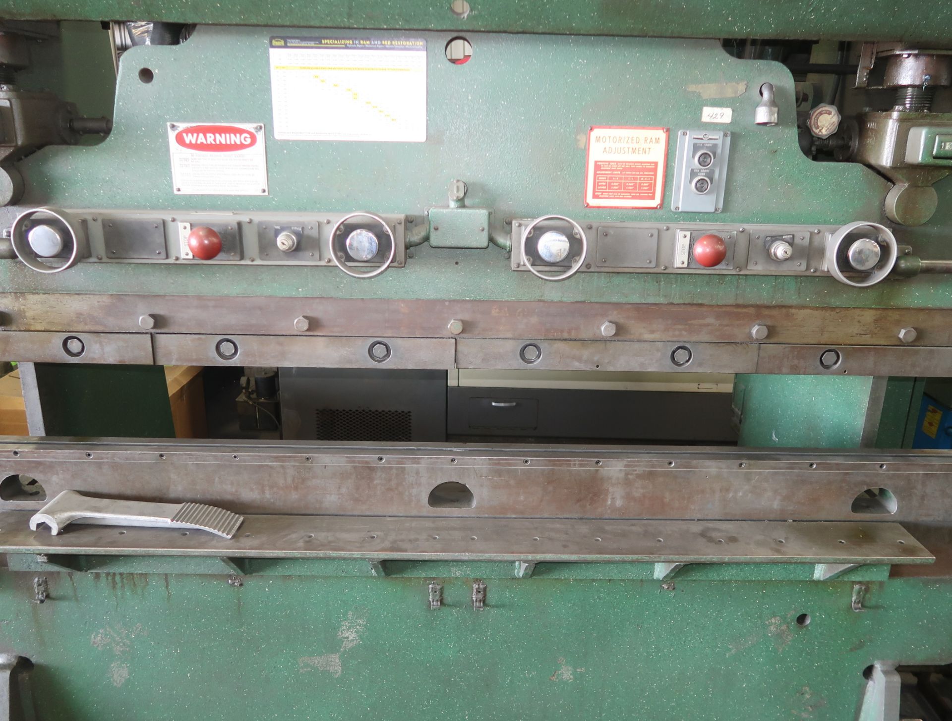 CHICAGO PRESS BRAKE, MDL. 68C, SN. L19561, - Image 3 of 6