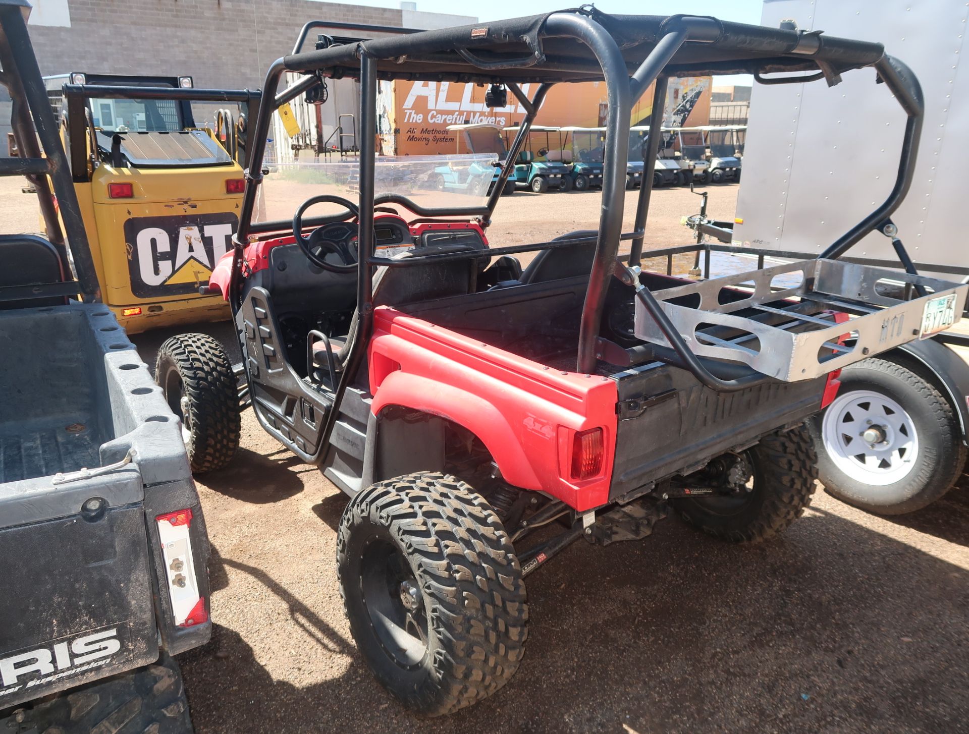 2008 YAMAHA RHINO 700, BLACK-CAT CHIP, 6" LONG-ARM TRAVEL & SUSPENSION, STEREO, AMP, LIGHT BAR, - Image 6 of 7