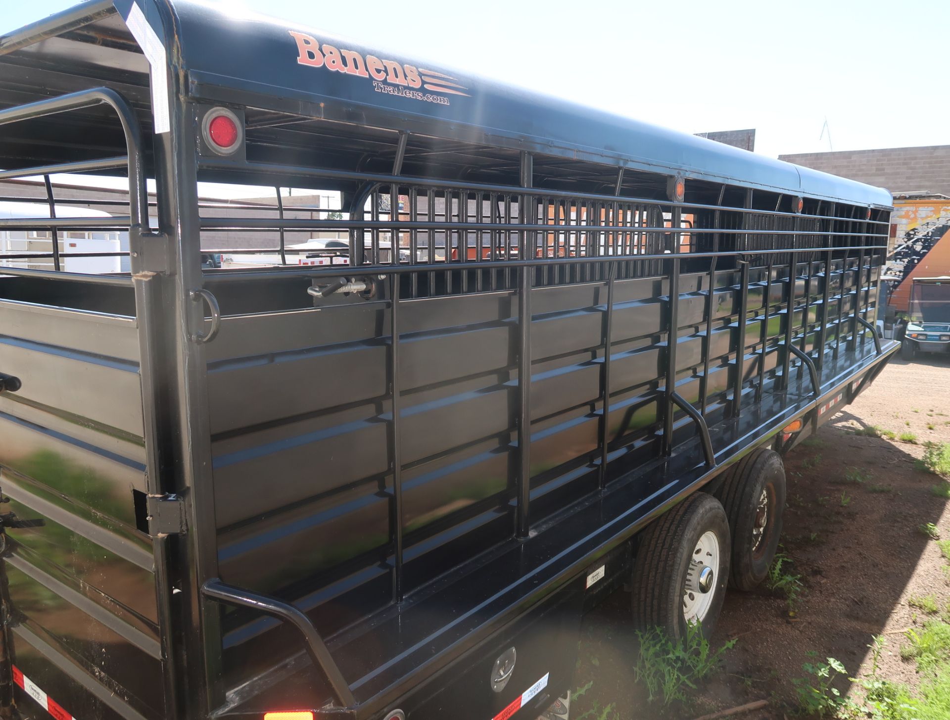 2017 BANENS 26' LIVESTOCK TRAILER, TANDEM AXLE, GOOSENECK, VIN. 3BZGP2629HC003239 (BANKRUPTCY ASSET, - Image 6 of 7