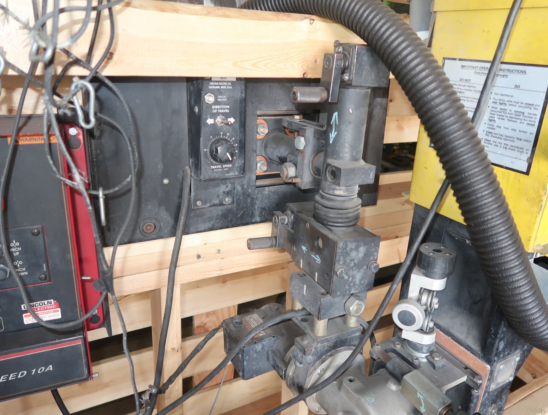 LINCOLN ELECTRIC SUB-ARC WELDER, LINCOLN POWER WAVE 1000 AC/DC WELDER, W/POWERFEED, ETC. - Image 3 of 10